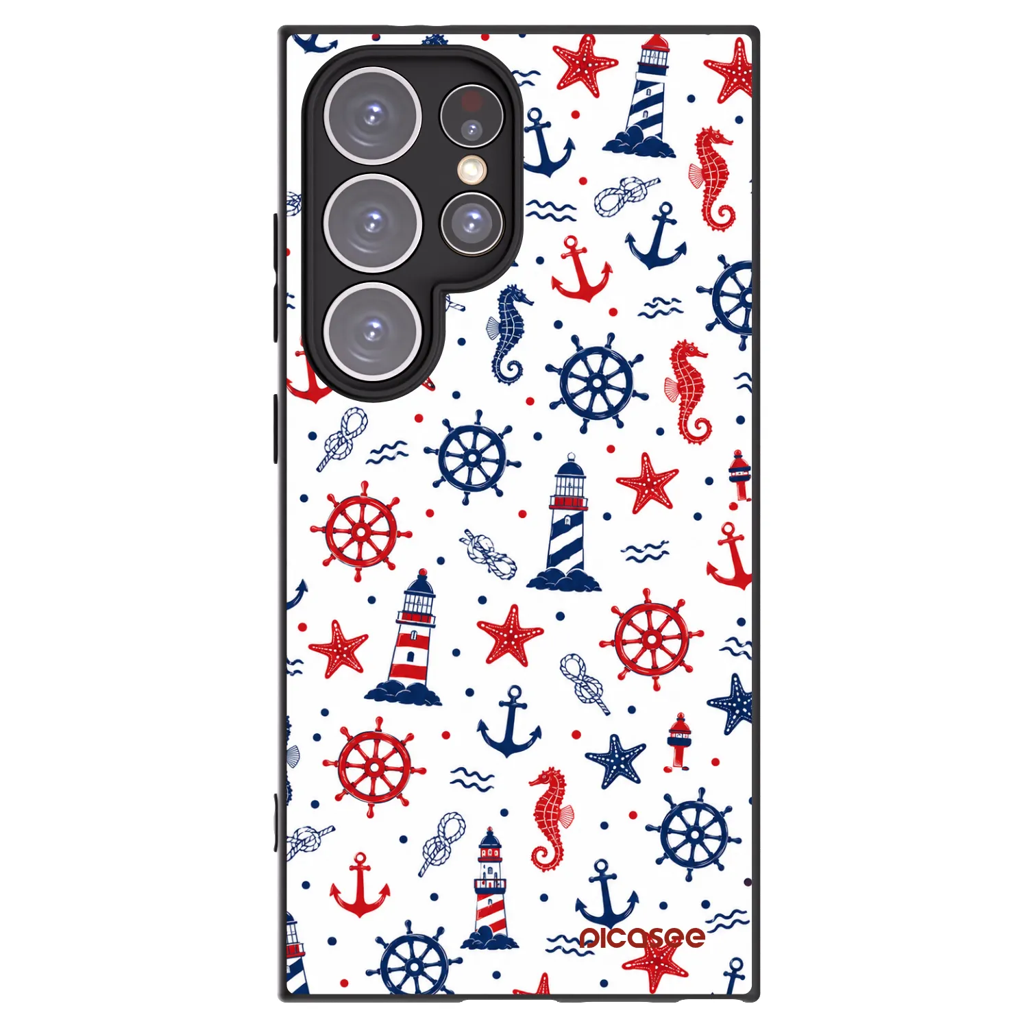Picasee silikónový čierny obal pre Samsung Galaxy S24 Ultra S928B 5G - Sailor Vibes