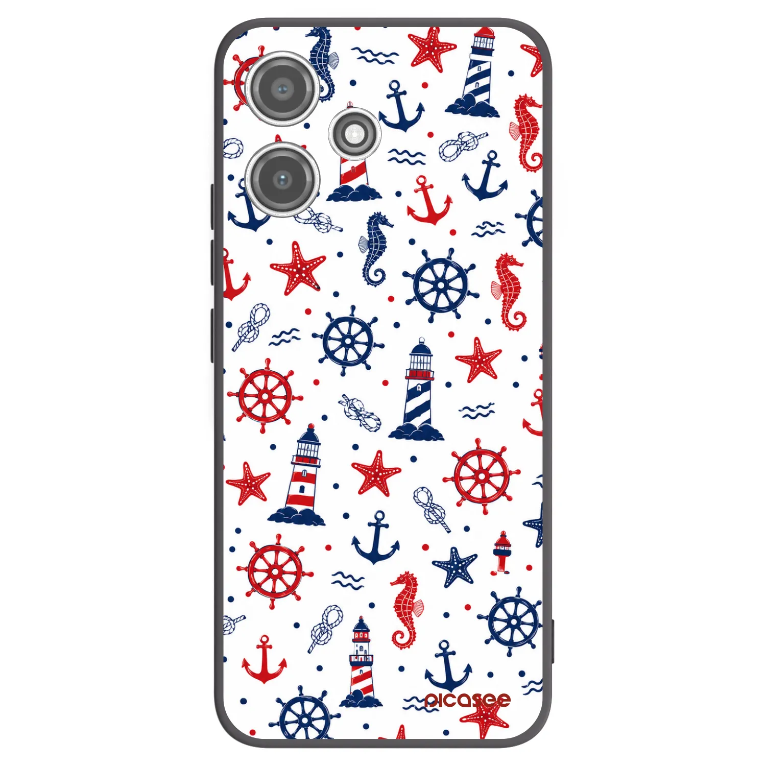 Picasee silikónový čierny obal pre Xiaomi Redmi 12 5G - Sailor Vibes