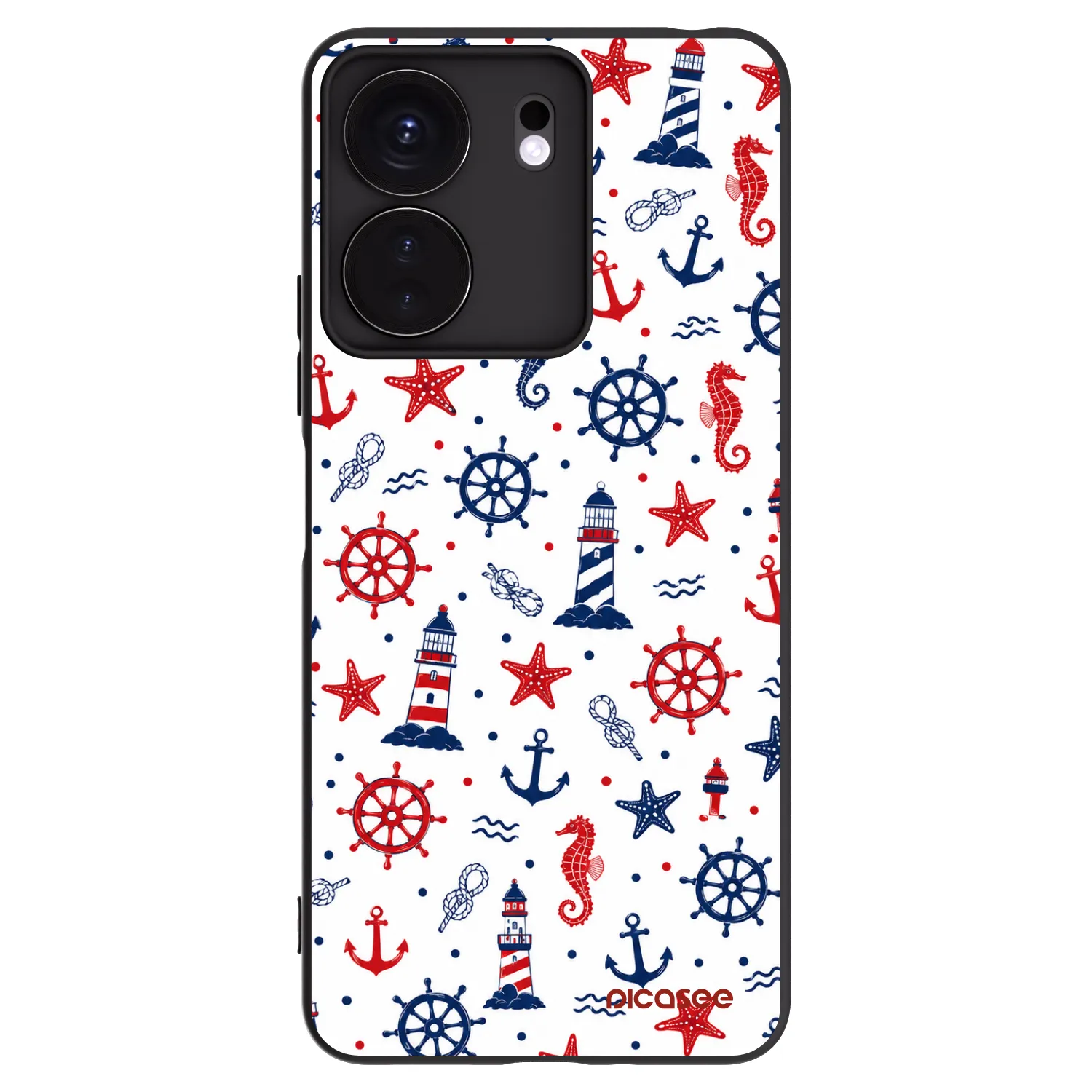 Picasee silikónový čierny obal pre Xiaomi Redmi 13C 4G - Sailor Vibes