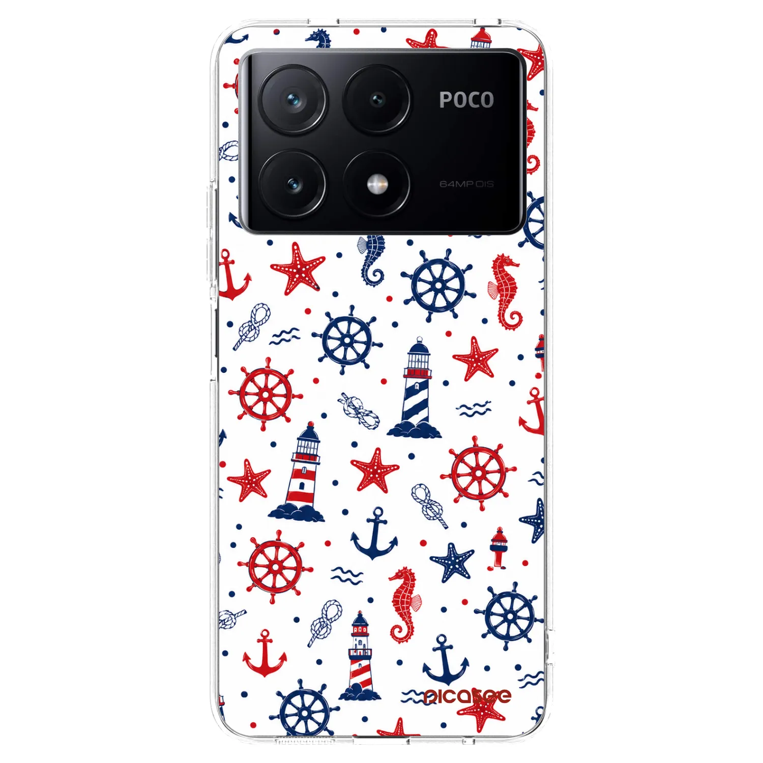 Picasee silikónový prehľadný obal pre Xiaomi Poco X6 Pro - Sailor Vibes