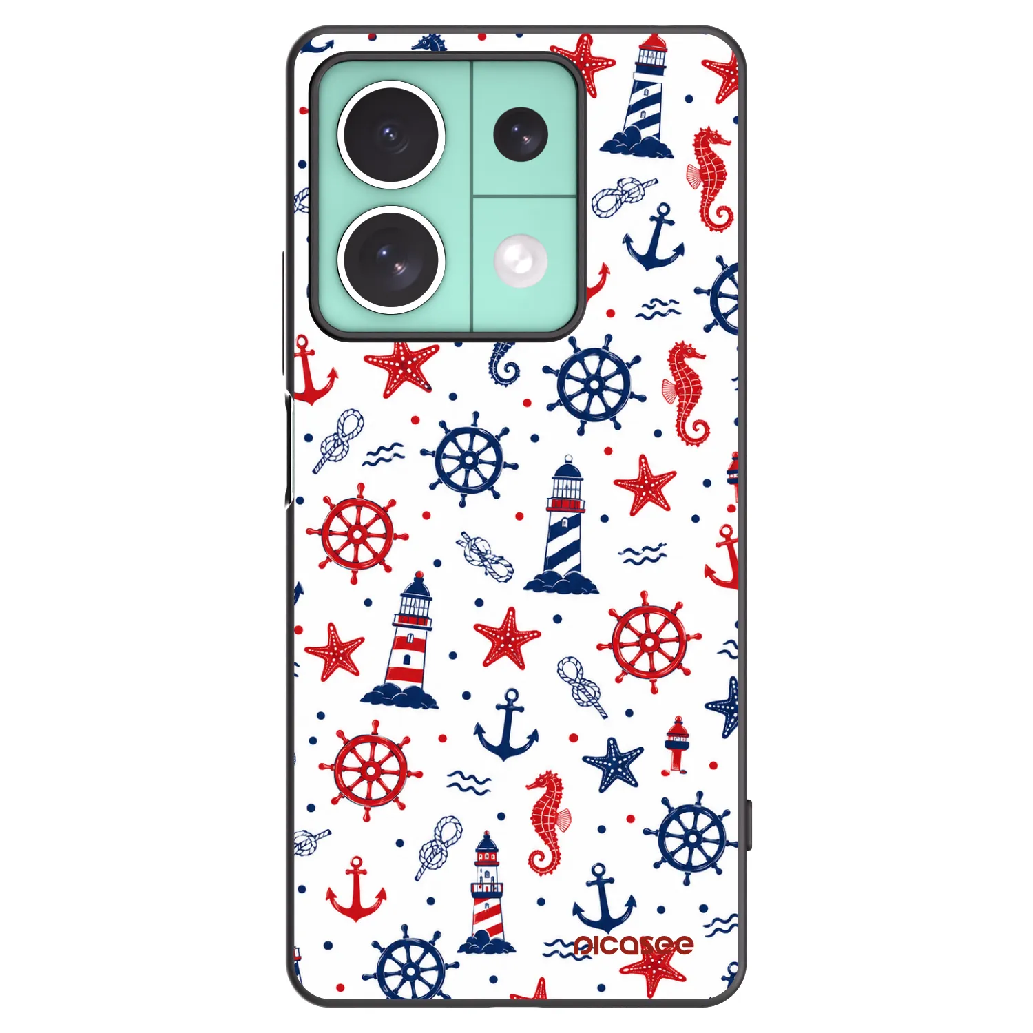 Picasee silikónový čierny obal pre Xiaomi Redmi Note 13 5G - Sailor Vibes
