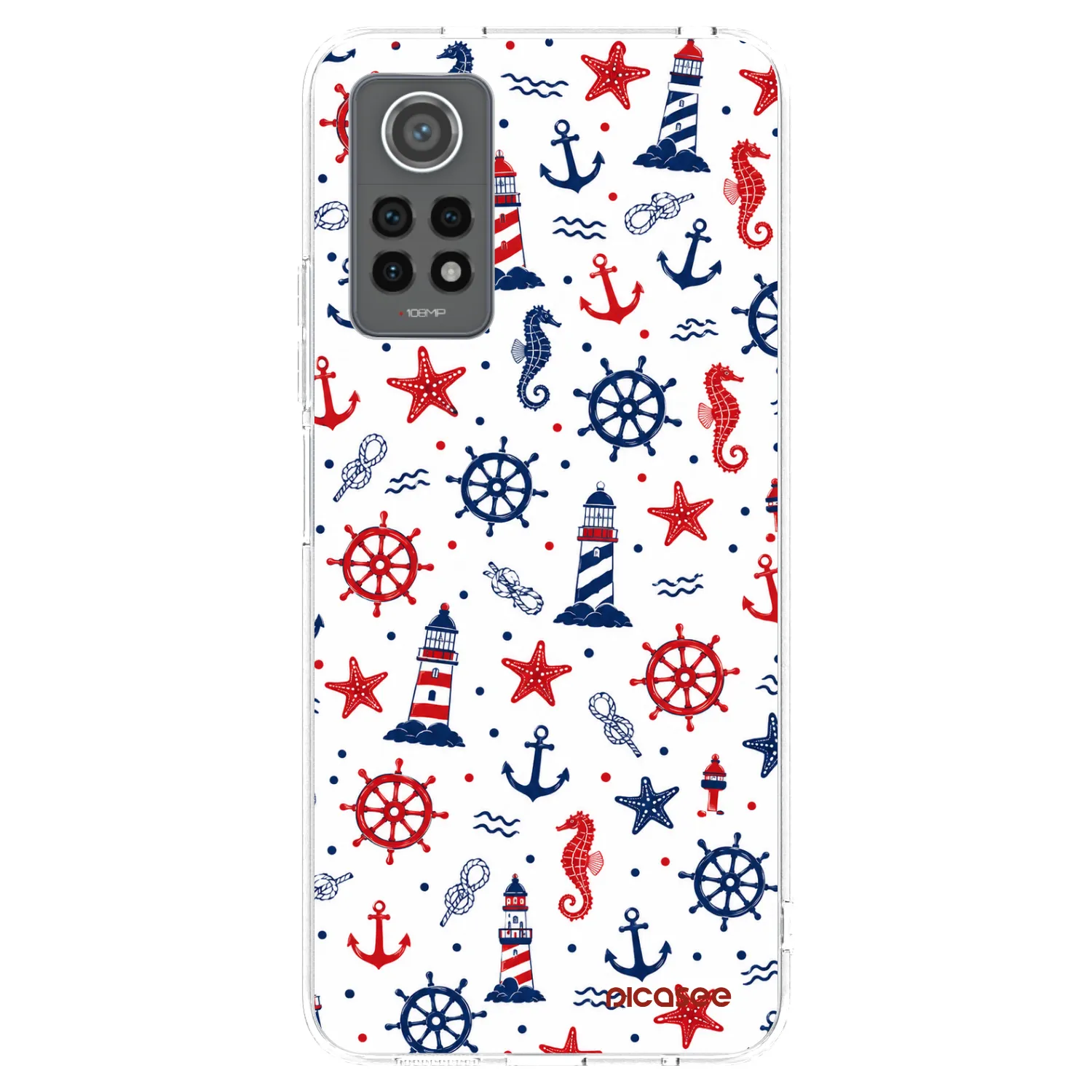 Picasee silikónový prehľadný obal pre Xiaomi Redmi Note 12 Pro 4G - Sailor Vibes