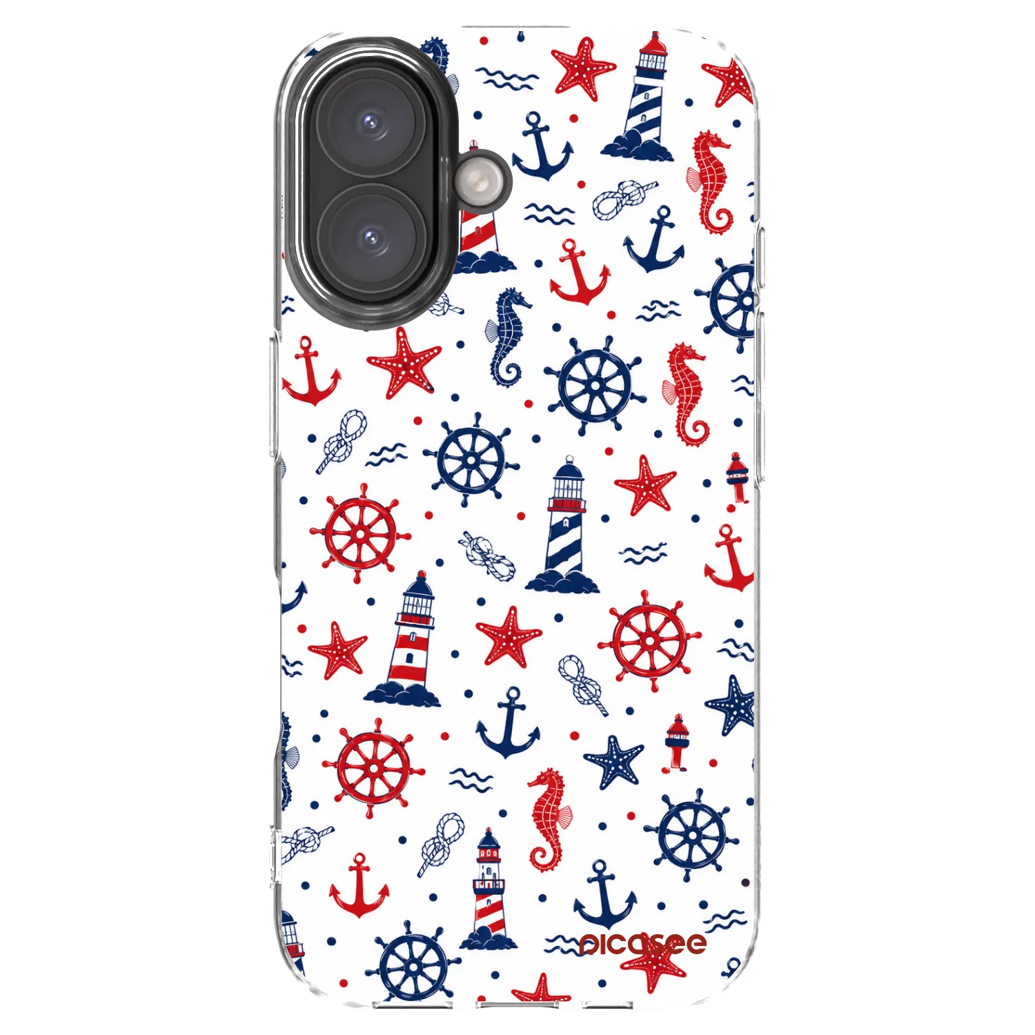 Picasee silikónový prehľadný obal pre Apple iPhone 16 - Sailor Vibes