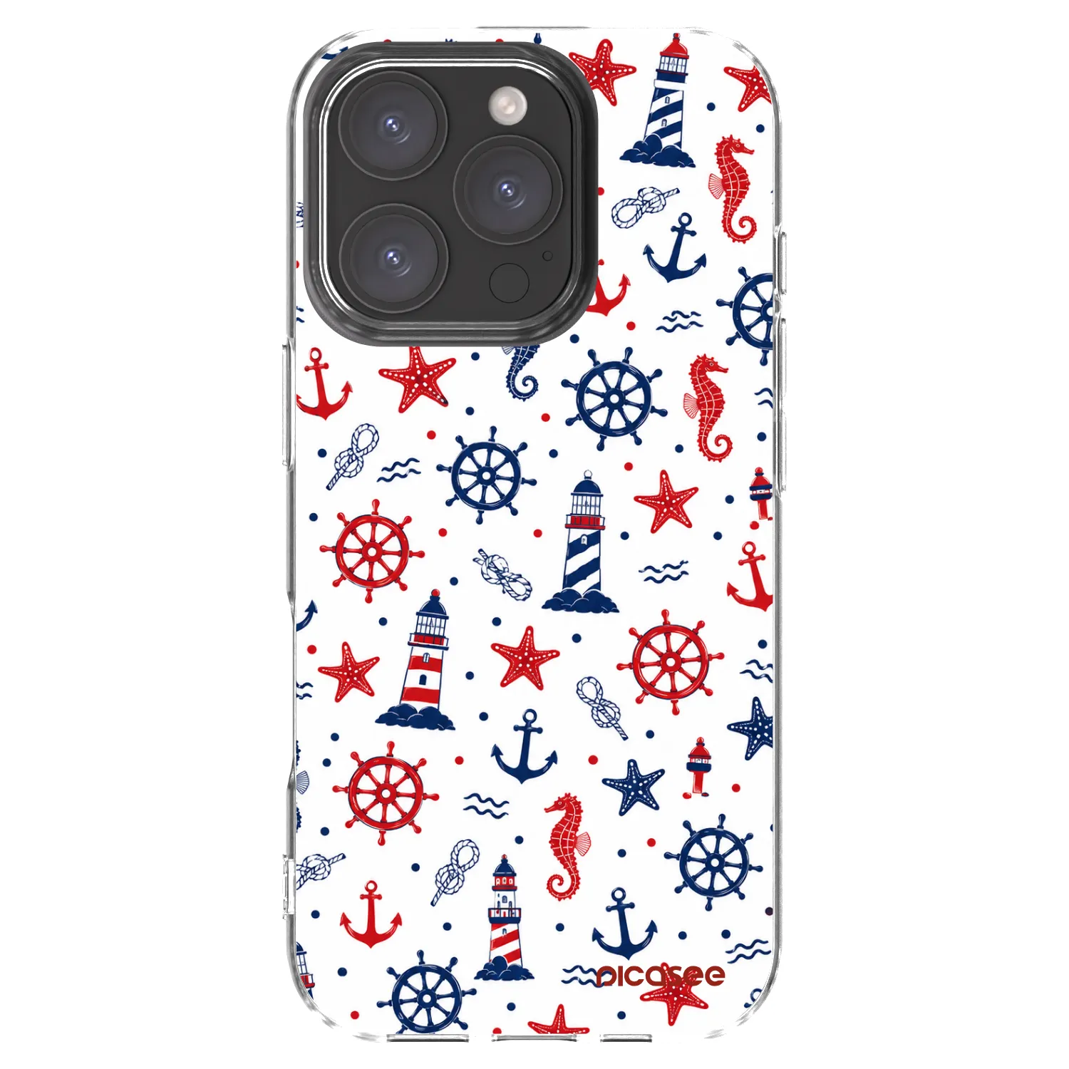 Picasee silikónový prehľadný obal pre Apple iPhone 16 Pro - Sailor Vibes