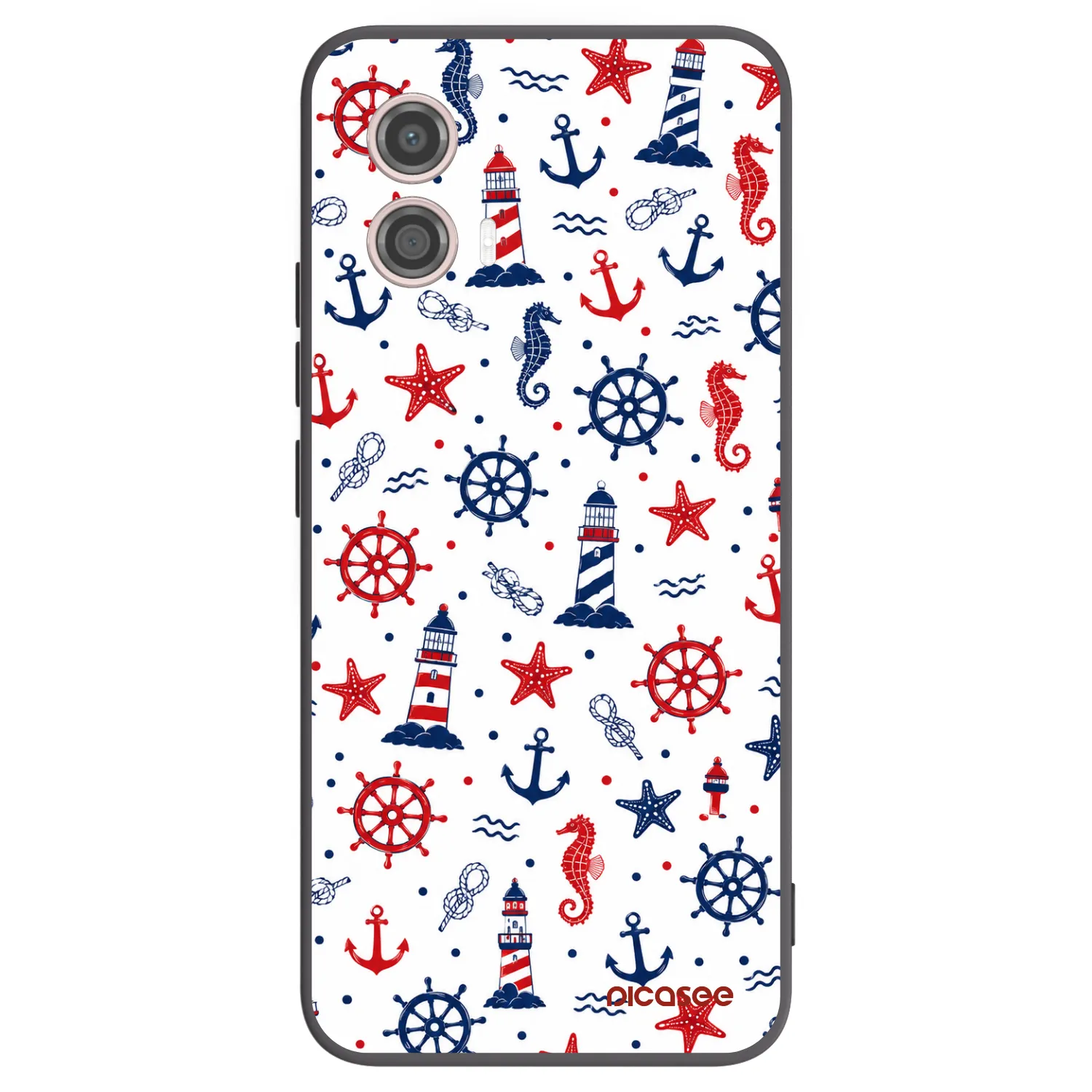 Picasee silikónový čierny obal pre Motorola Moto G53 5G - Sailor Vibes