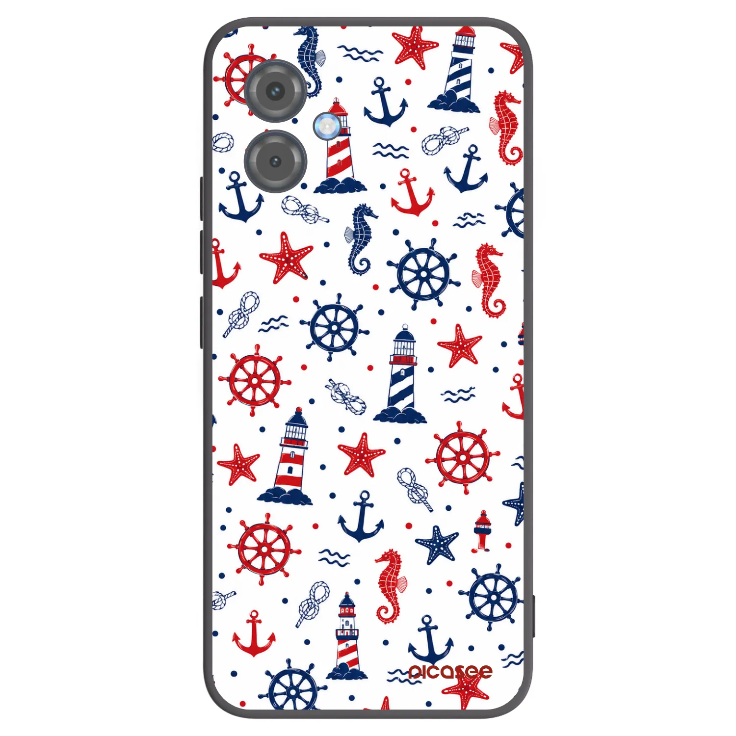 Picasee silikónový čierny obal pre Motorola Moto G14 - Sailor Vibes
