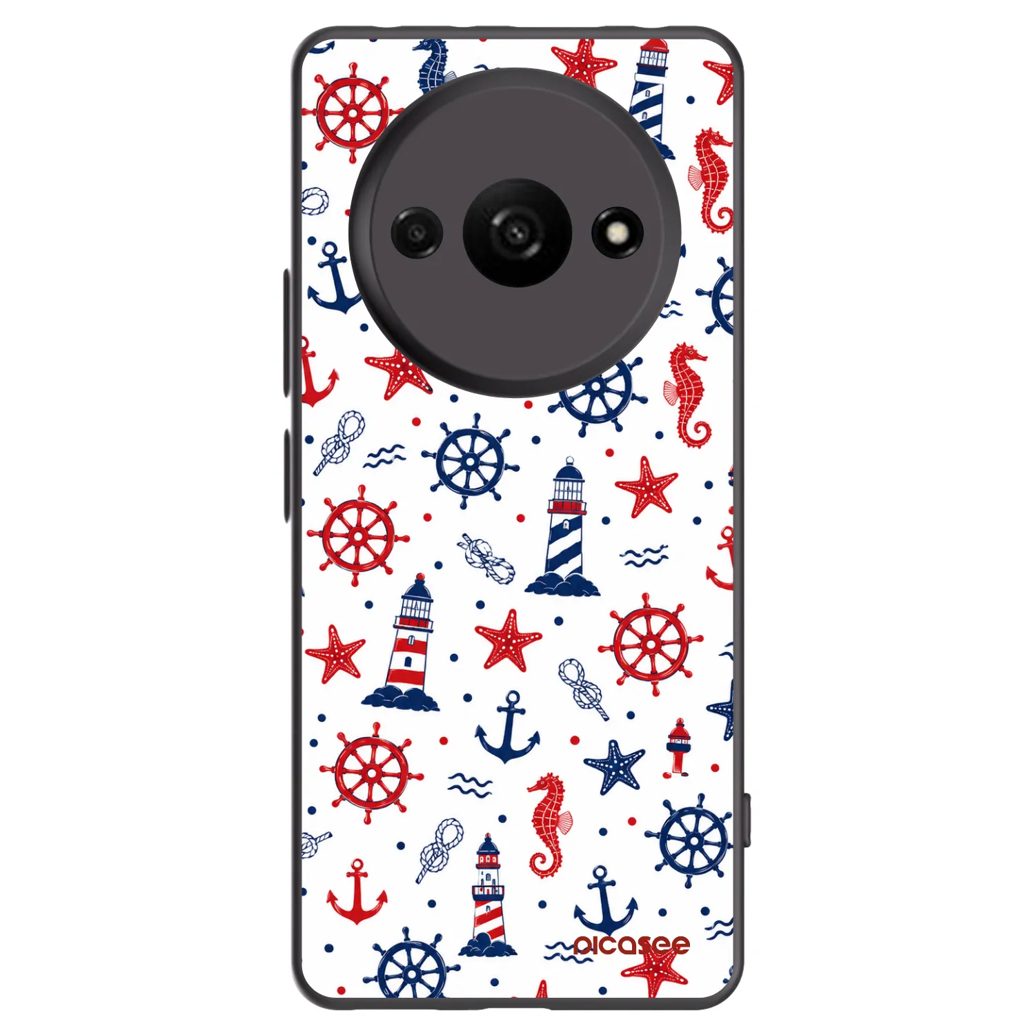 Picasee silikónový čierny obal pre Xiaomi Redmi A3 - Sailor Vibes