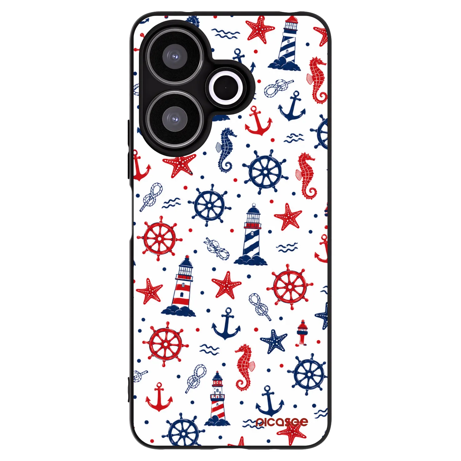 Picasee silikónový čierny obal pre Xiaomi Redmi 13 4G - Sailor Vibes