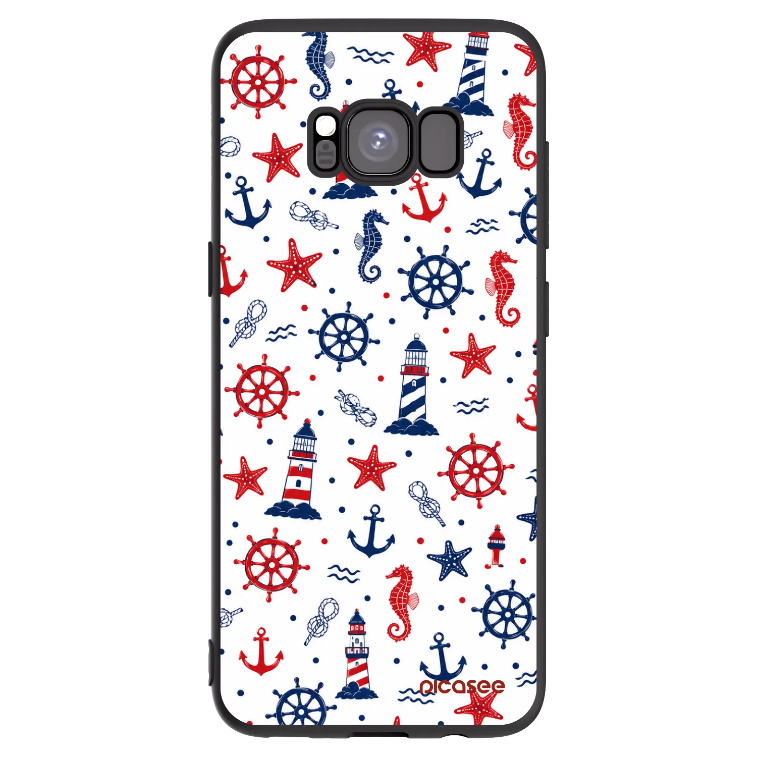 Picasee silikónový čierny obal pre Samsung Galaxy S8 G950F - Sailor Vibes