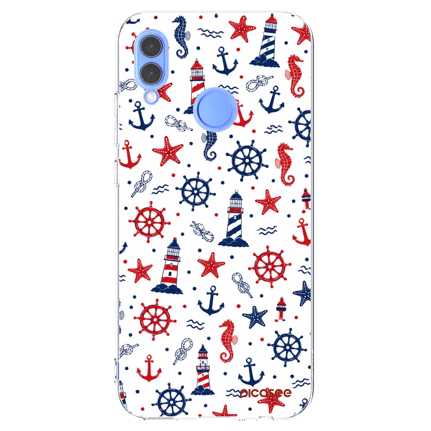 Picasee silikónový prehľadný obal pre Huawei P Smart 2019 - Sailor Vibes