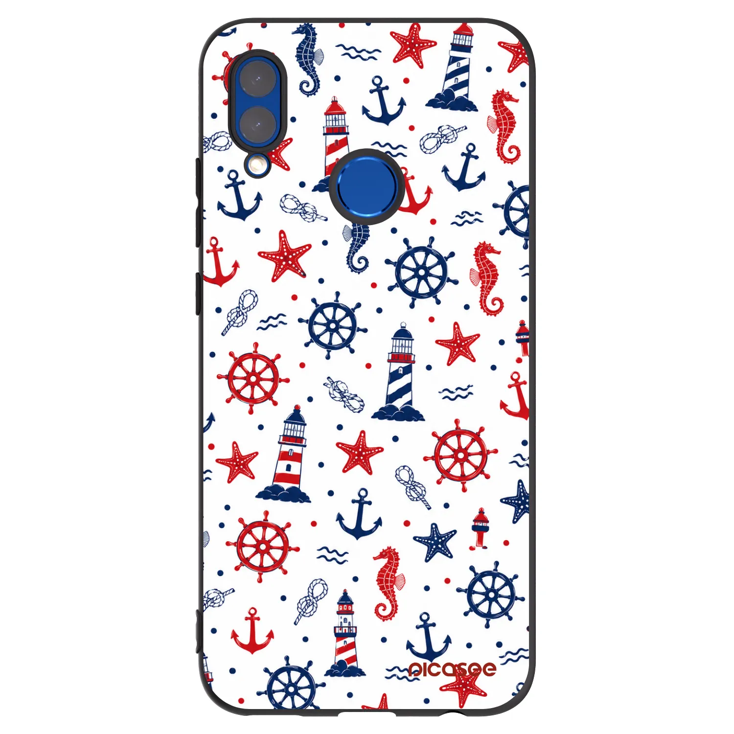 Picasee silikónový čierny obal pre Honor 10 Lite - Sailor Vibes