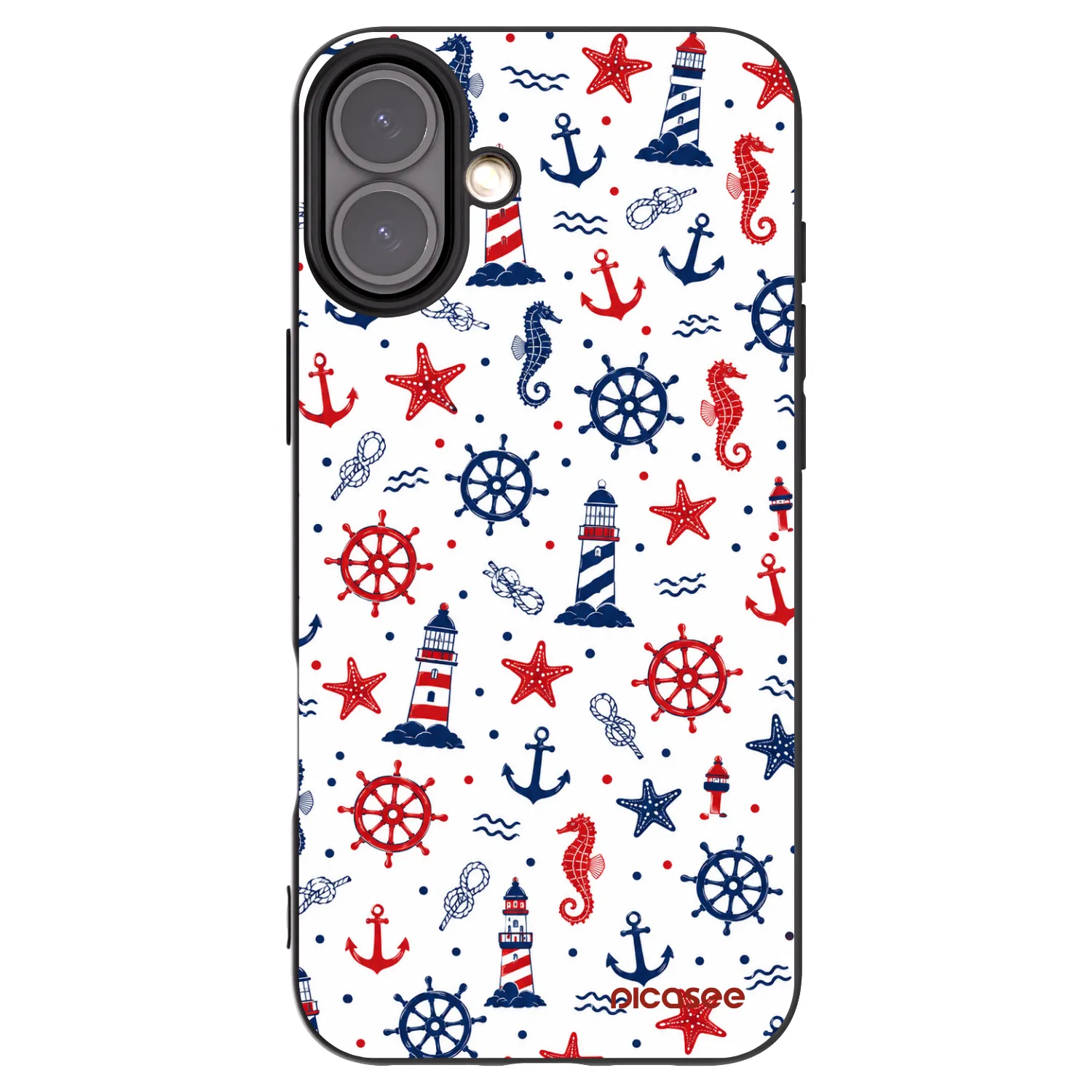 Picasee silikónový čierny obal pre Apple iPhone 16 Plus - Sailor Vibes