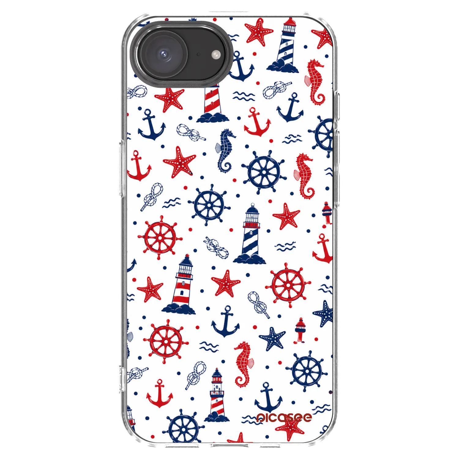 Picasee silikónový prehľadný obal pre Apple iPhone 16e - Sailor Vibes