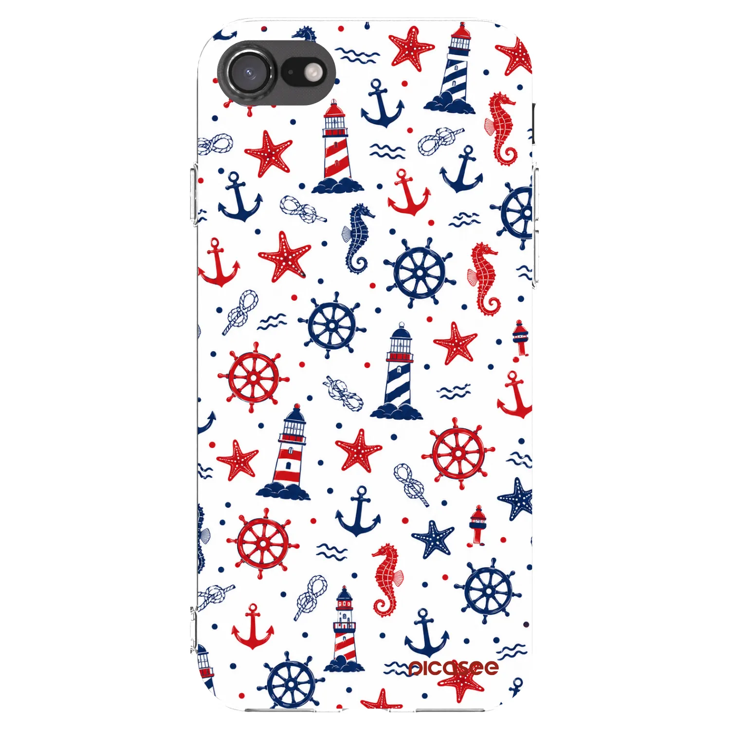 Picasee silikónový prehľadný obal pre Apple iPhone 7 - Sailor Vibes