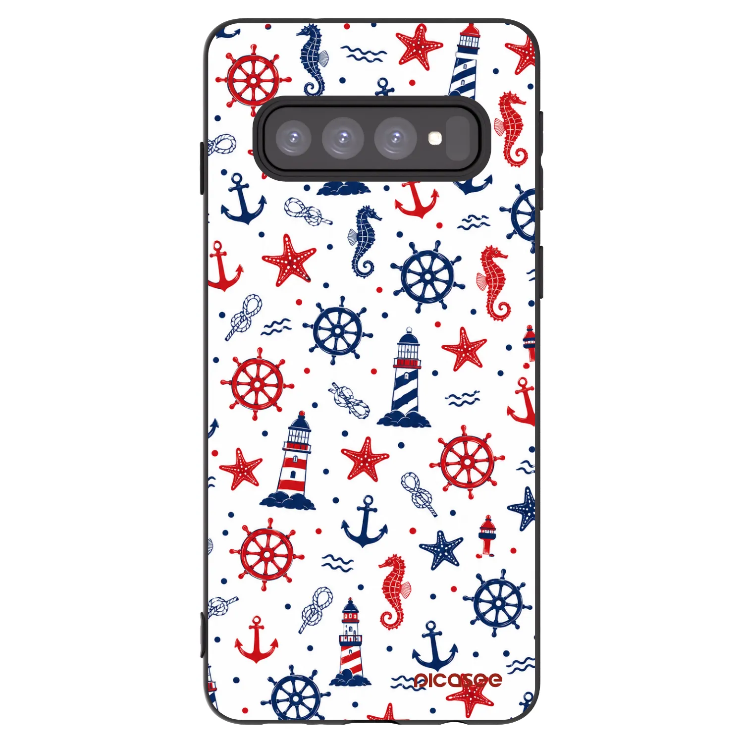 Picasee silikónový čierny obal pre Samsung Galaxy S10 G973 - Sailor Vibes
