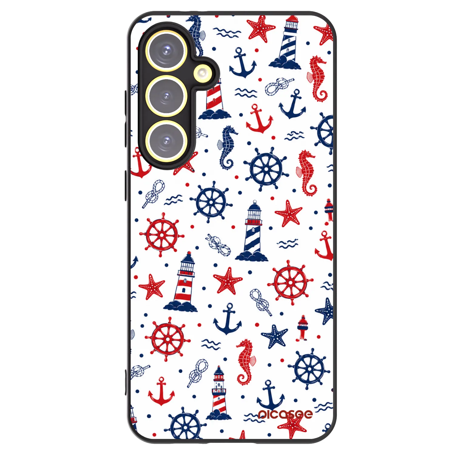 Picasee silikónový čierny obal pre Samsung Galaxy S24 FE S721B - Sailor Vibes
