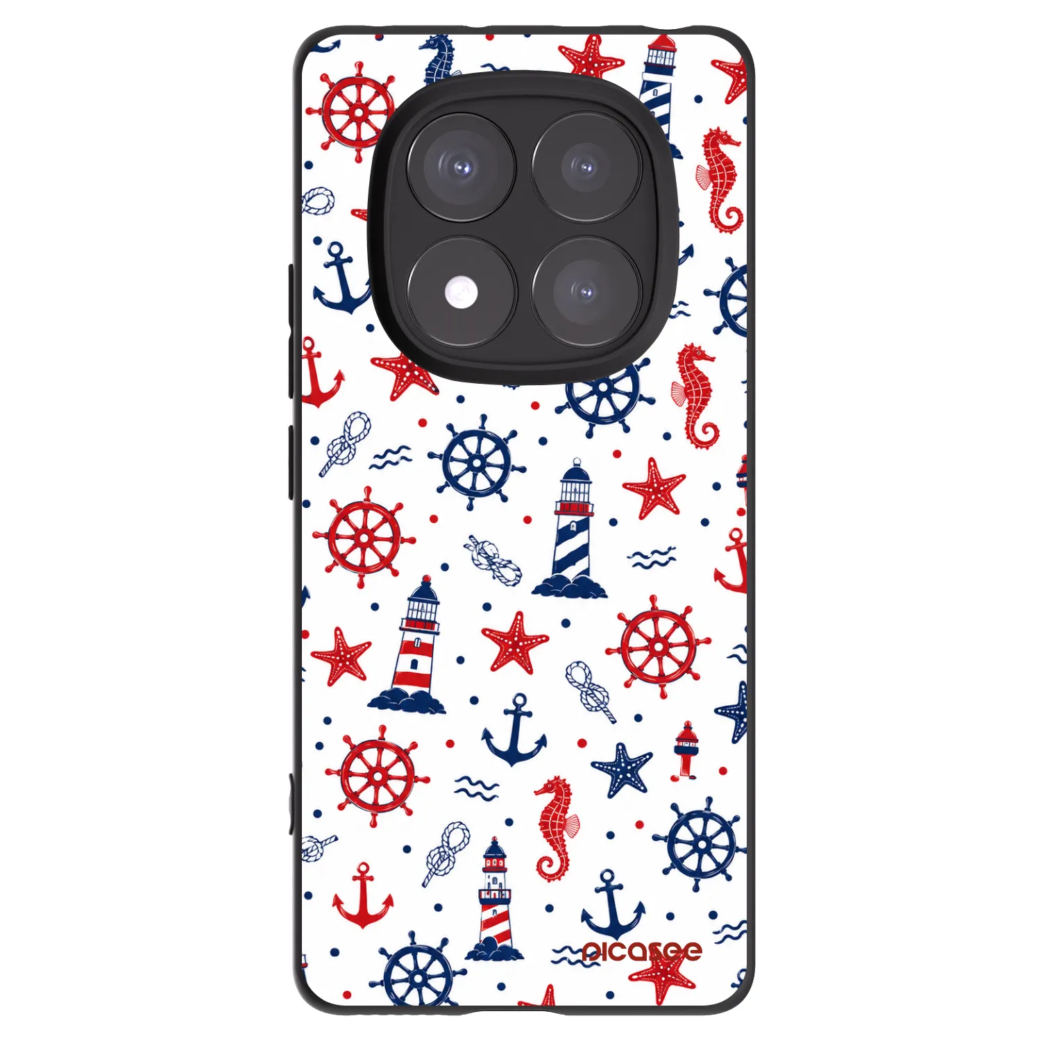 Picasee silikónový čierny obal pre Xiaomi Redmi Note 14 Pro+ 5G - Sailor Vibes