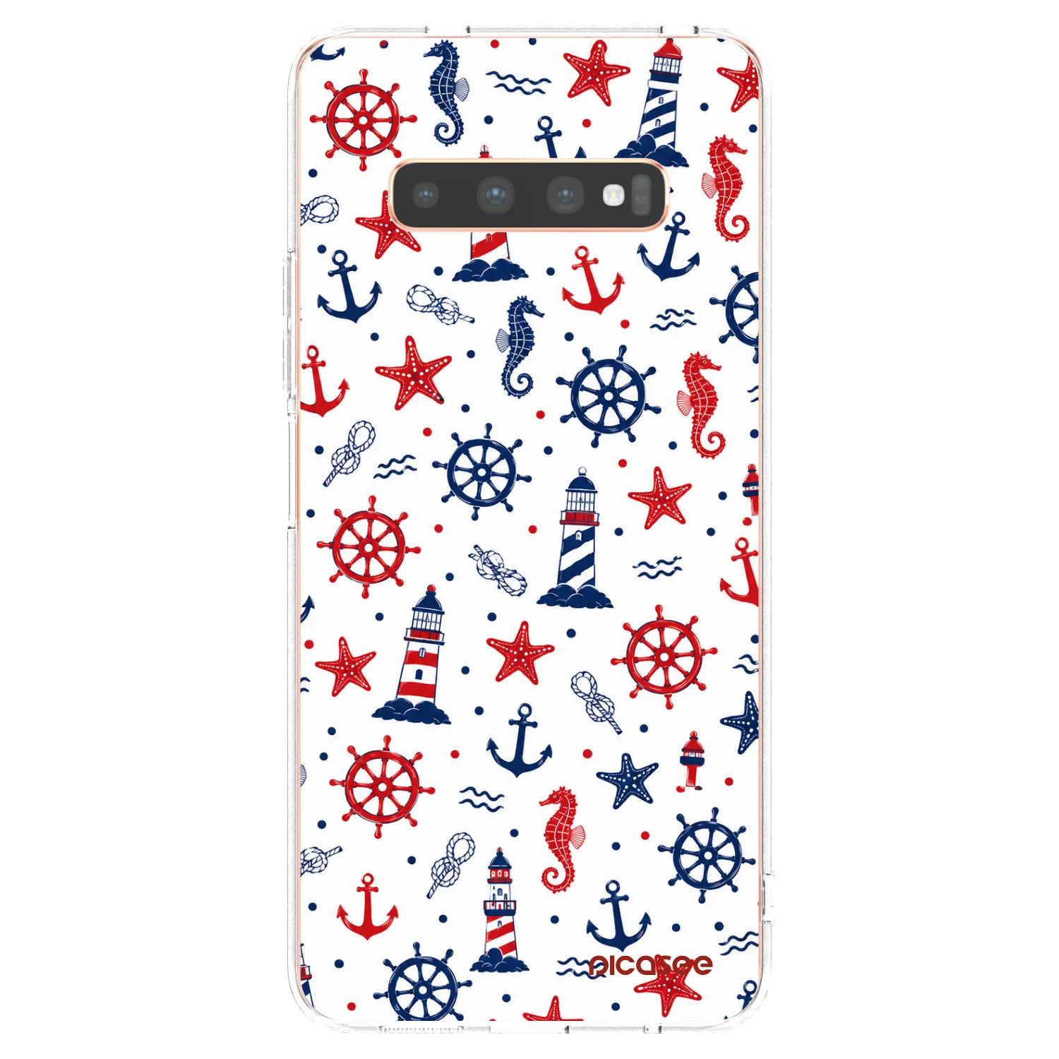 Picasee silikónový prehľadný obal pre Samsung Galaxy S10 Plus G975 - Sailor Vibes