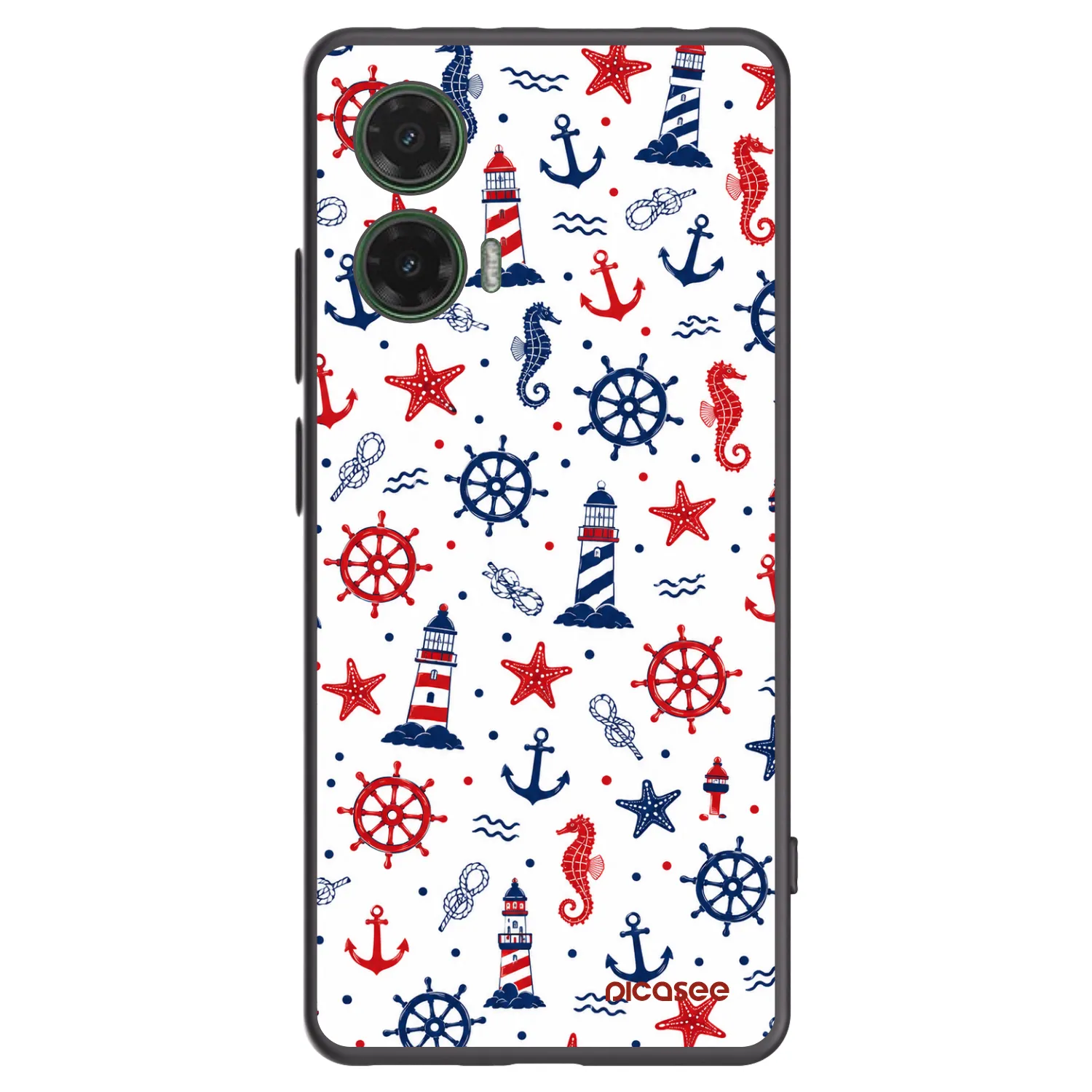 Picasee silikónový čierny obal pre Motorola Moto G35 5G - Sailor Vibes