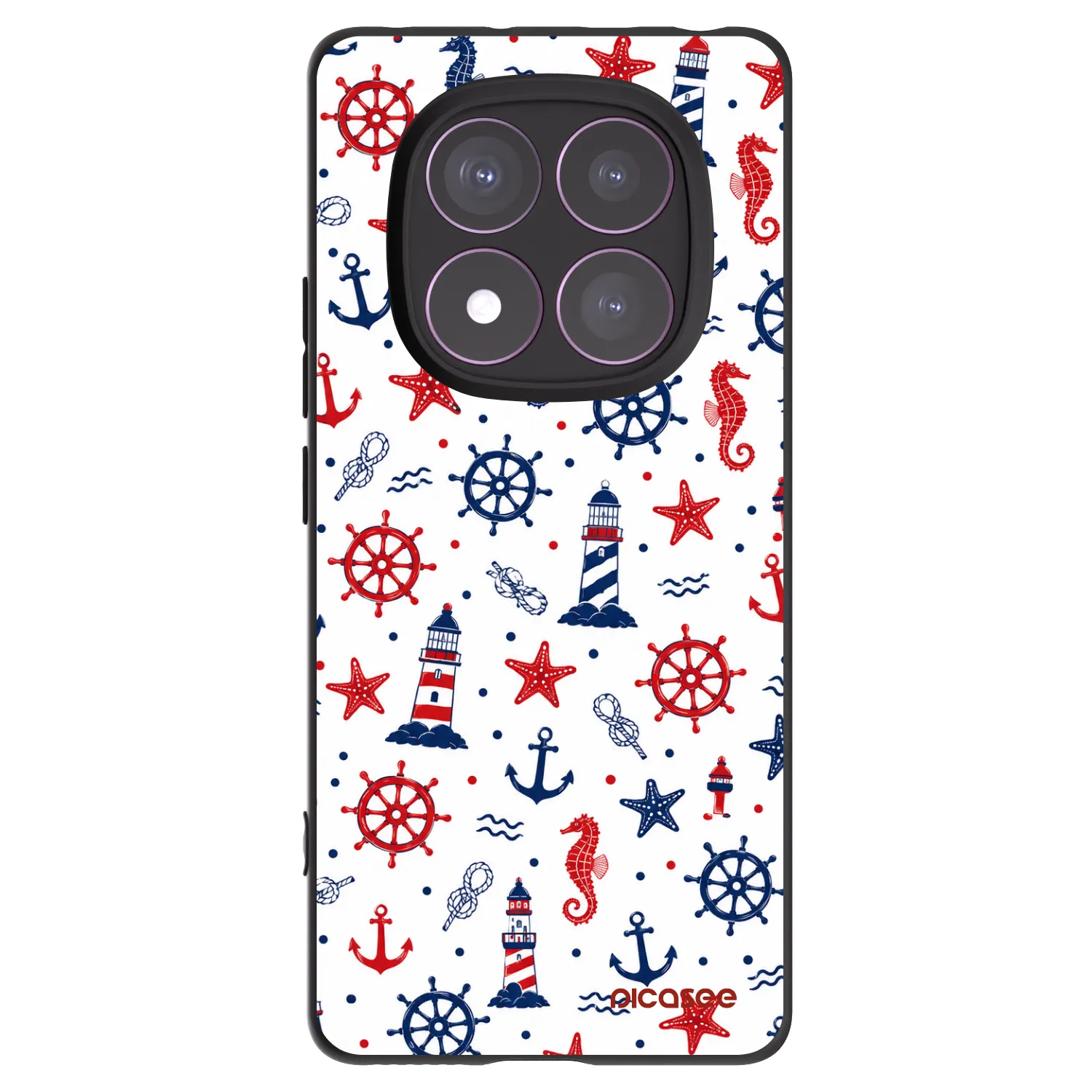 Picasee silikónový čierny obal pre Xiaomi Redmi Note 14 Pro 4G - Sailor Vibes