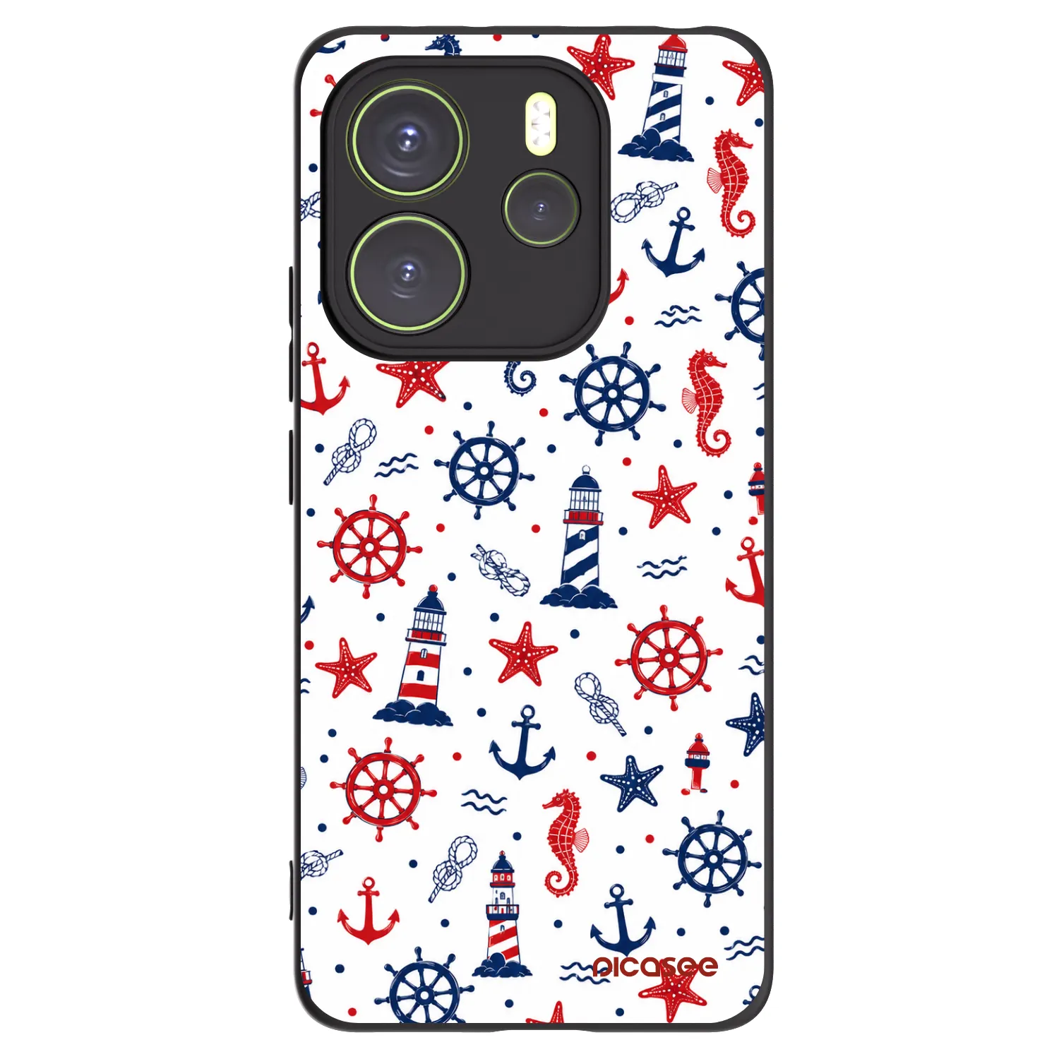 Picasee silikónový čierny obal pre Xiaomi Redmi Note 14 4G - Sailor Vibes