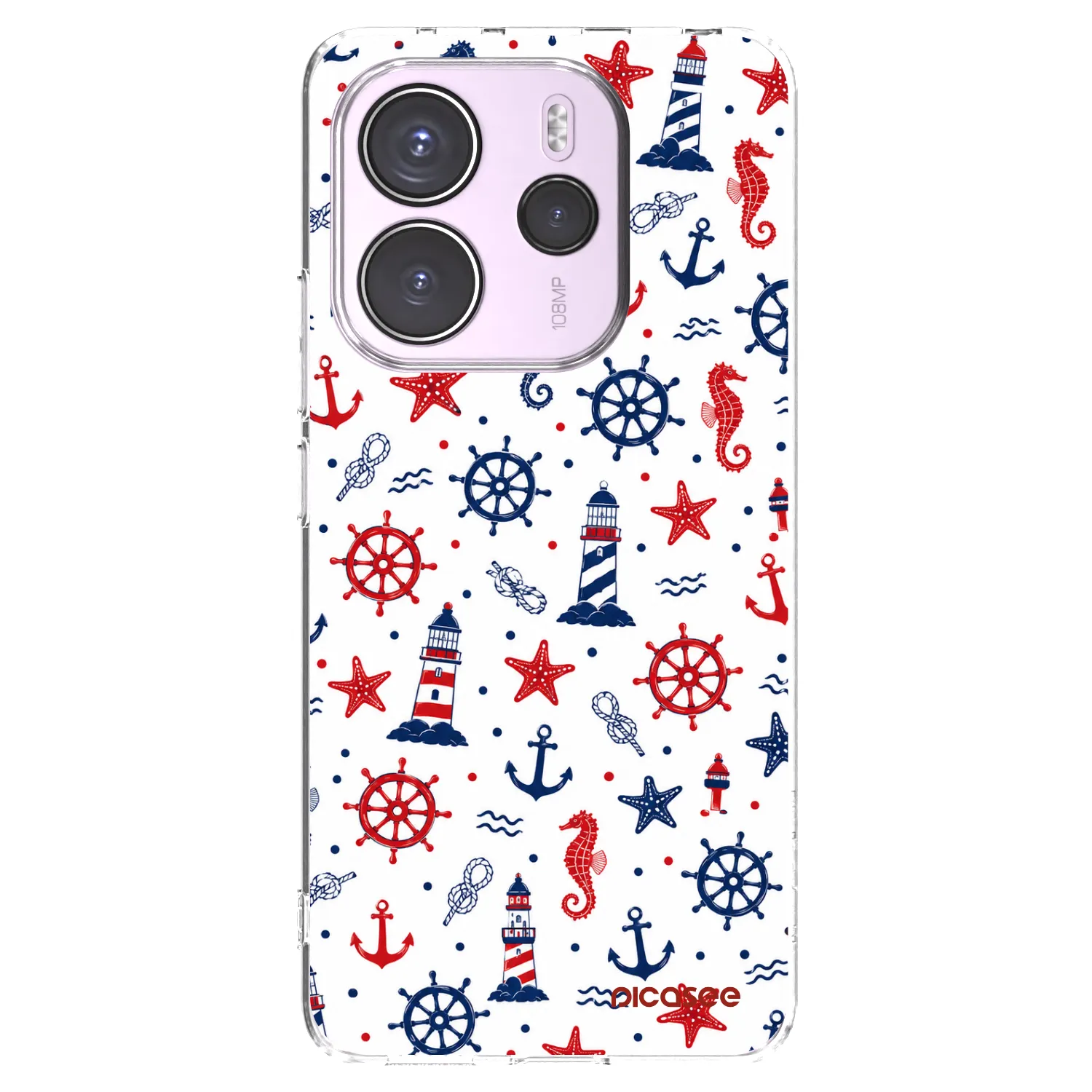 Picasee silikónový prehľadný obal pre Xiaomi Redmi Note 14 4G - Sailor Vibes