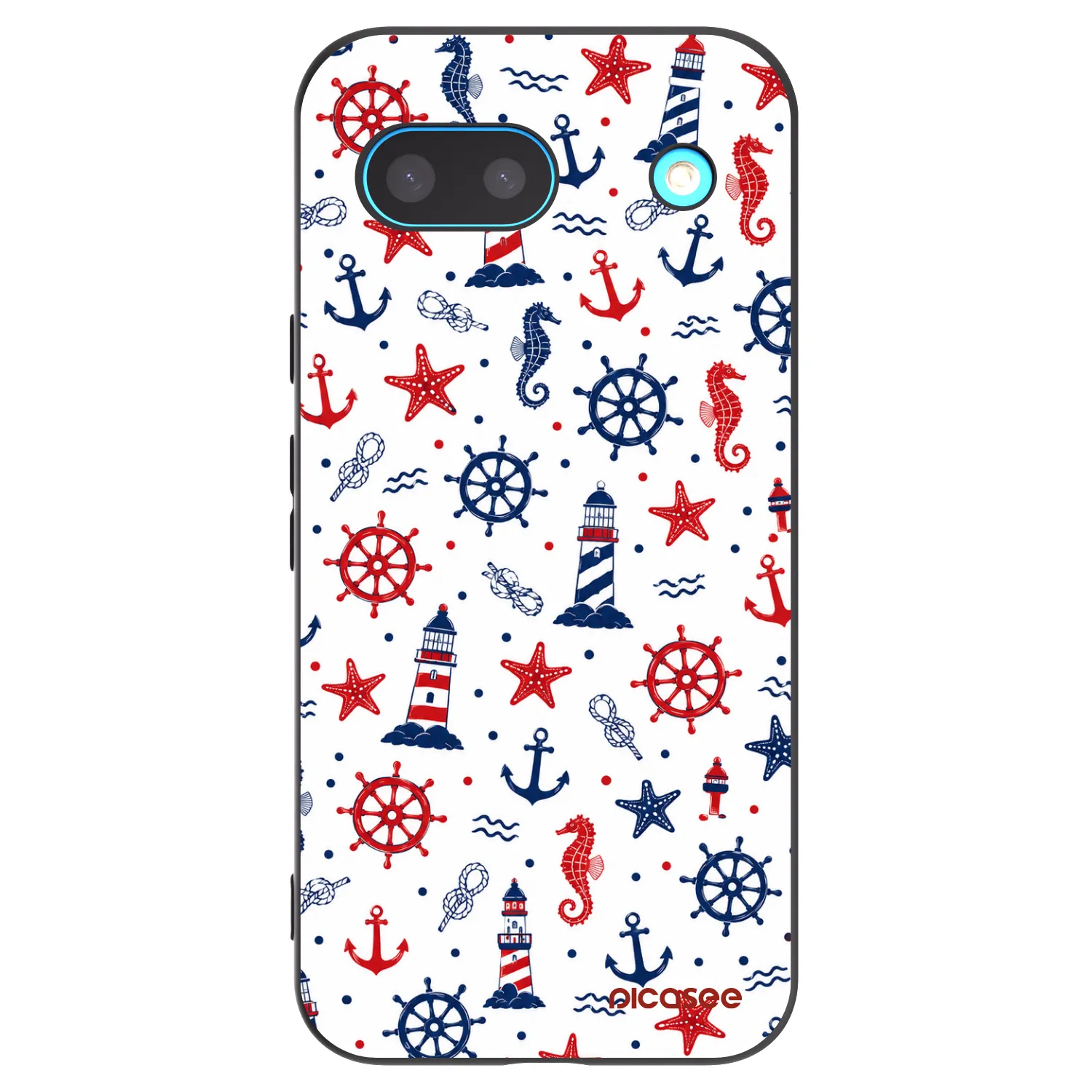 Picasee silikónový čierny obal pre Google Pixel 8 - Sailor Vibes