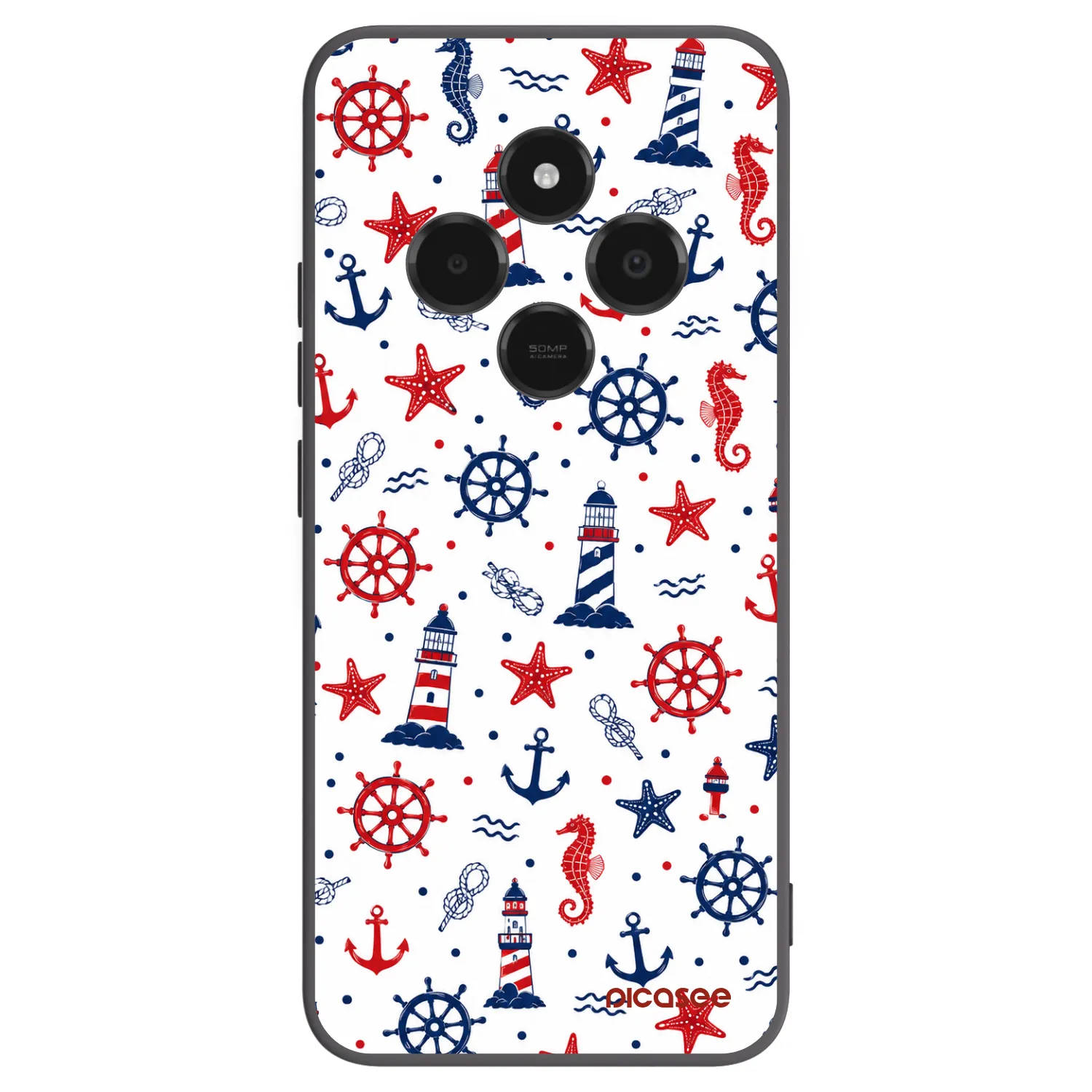Picasee silikónový čierny obal pre Xiaomi Poco C75 - Sailor Vibes