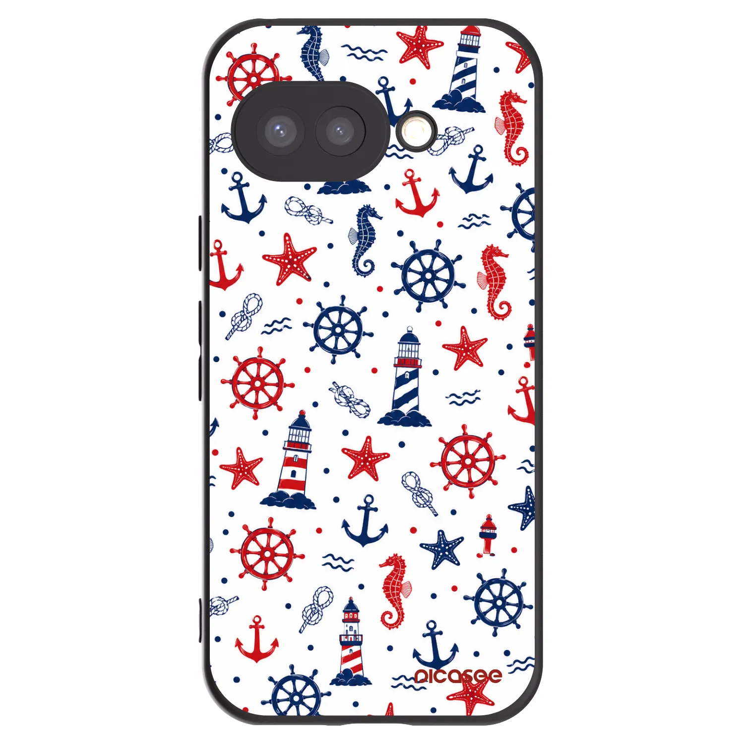 Picasee silikónový čierny obal pre Google Pixel 9a - Sailor Vibes