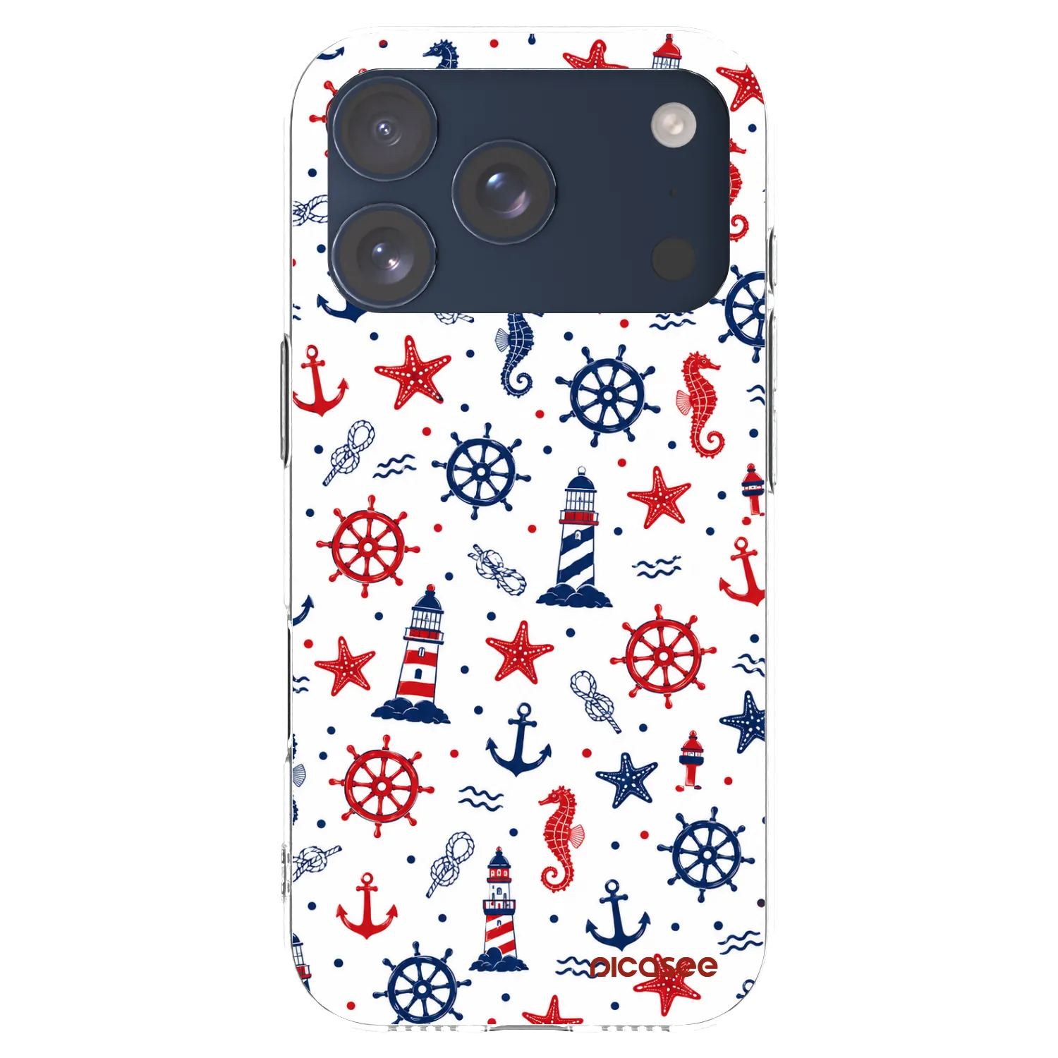 Picasee silikónový prehľadný obal pre Apple iPhone 17 Pro - Sailor Vibes