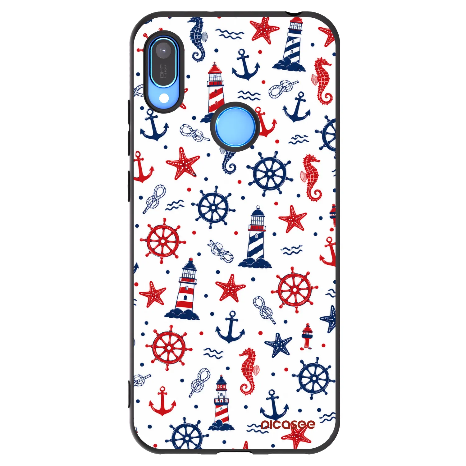 Picasee silikónový čierny obal pre Huawei Y6 2019 - Sailor Vibes
