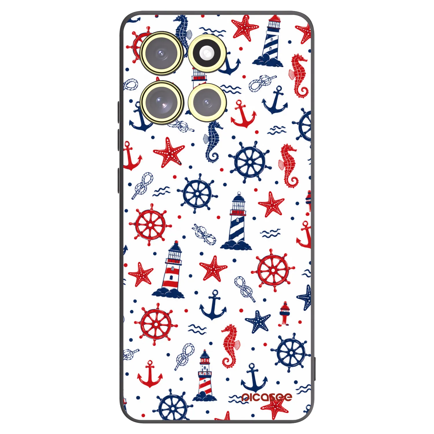 Picasee silikónový čierny obal pre Motorola Moto G86 5G - Sailor Vibes