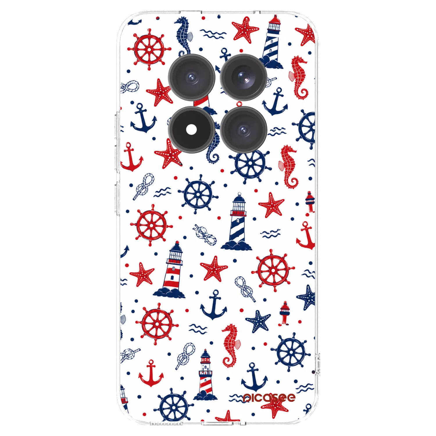 Picasee silikónový prehľadný obal pre Xiaomi Redmi Note 15 Pro+ - Sailor Vibes