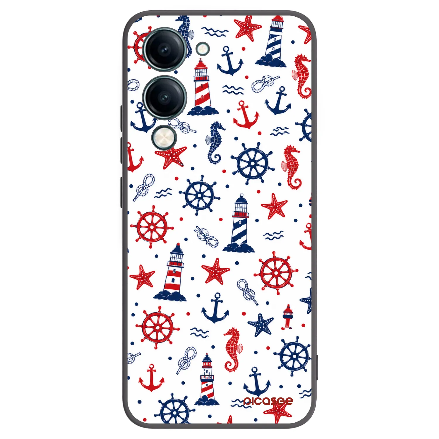 Picasee silikónový čierny obal pre Vivo Y29s 5G - Sailor Vibes