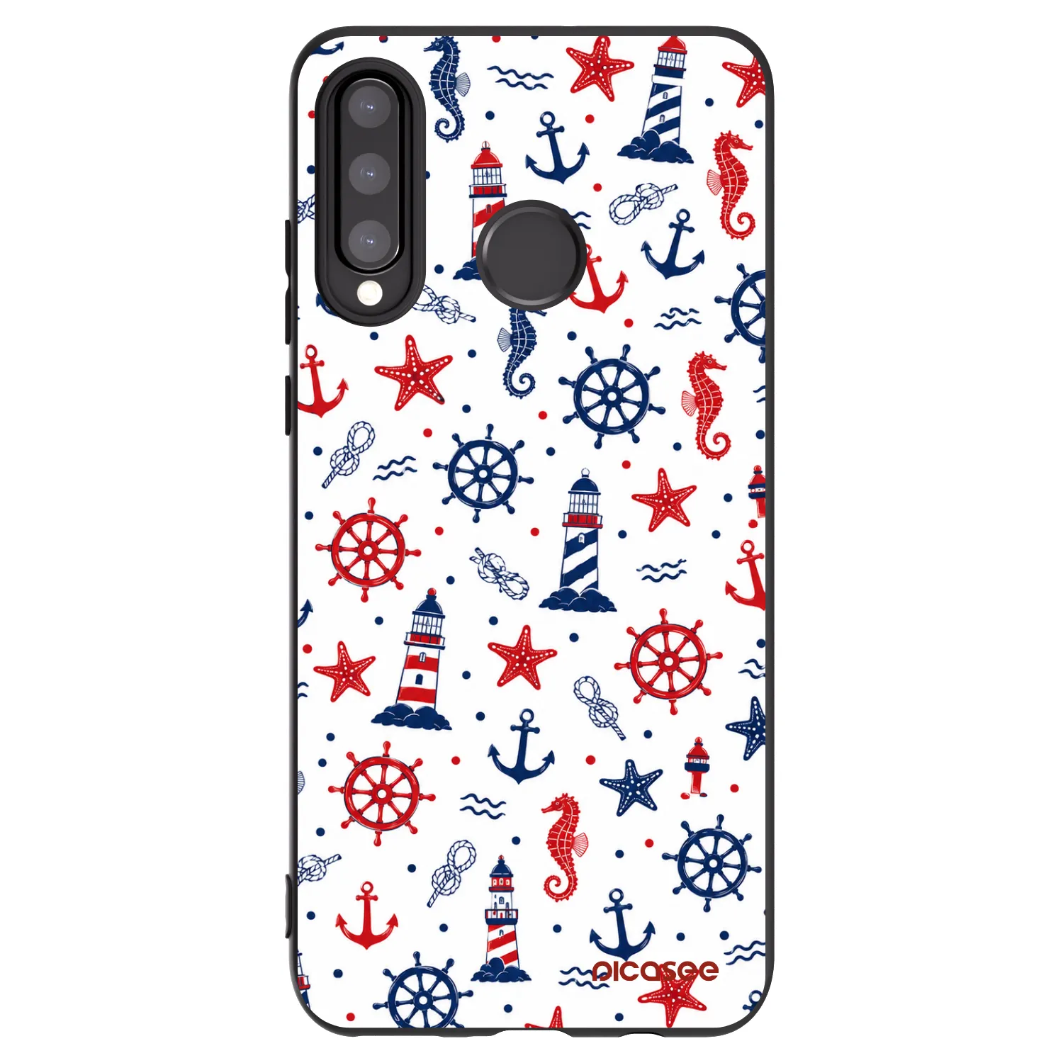 Picasee silikónový čierny obal pre Huawei P30 Lite - Sailor Vibes