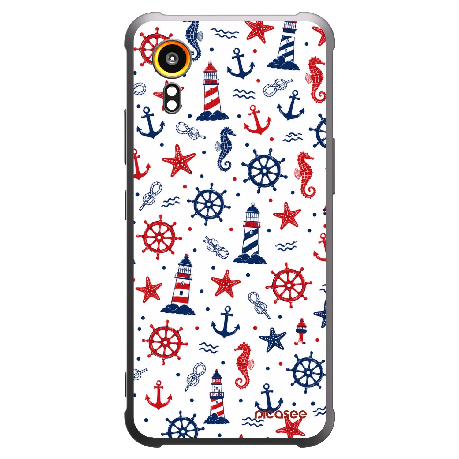 Picasee silikónový čierny obal pre Samsung Galaxy Xcover 7 - Sailor Vibes