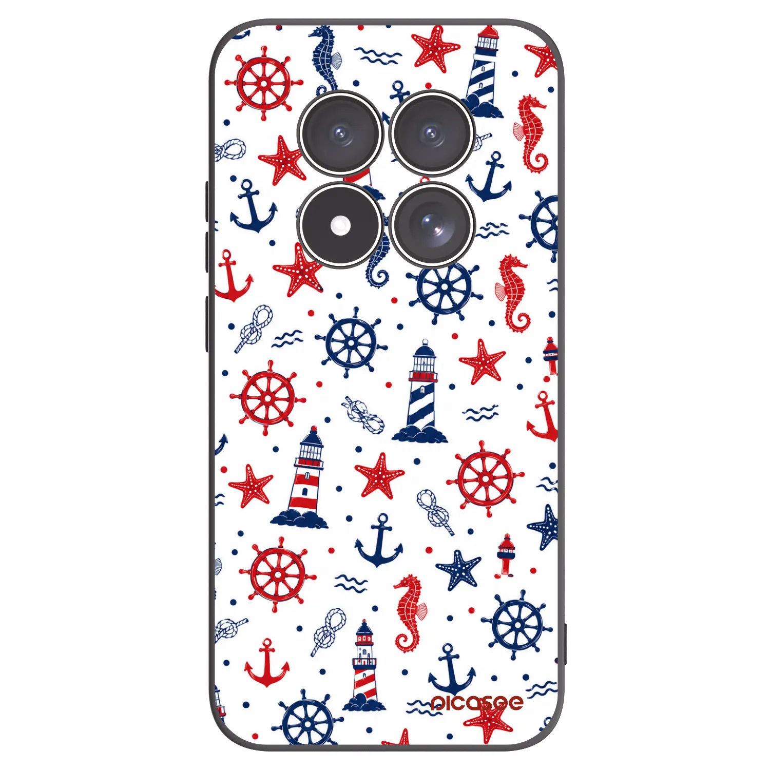 Picasee silikónový čierny obal pre Xiaomi Redmi Note 15 Pro 5G - Sailor Vibes