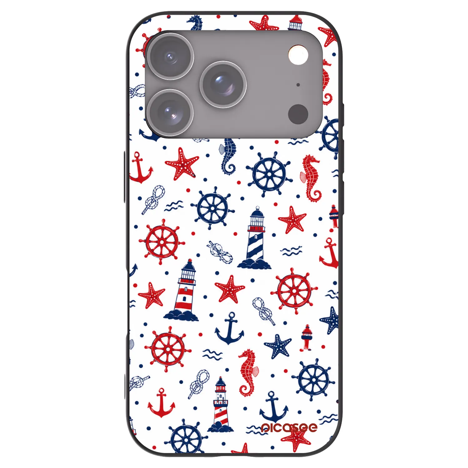 Picasee silikónový čierny obal pre Apple iPhone 18 Pro - Sailor Vibes