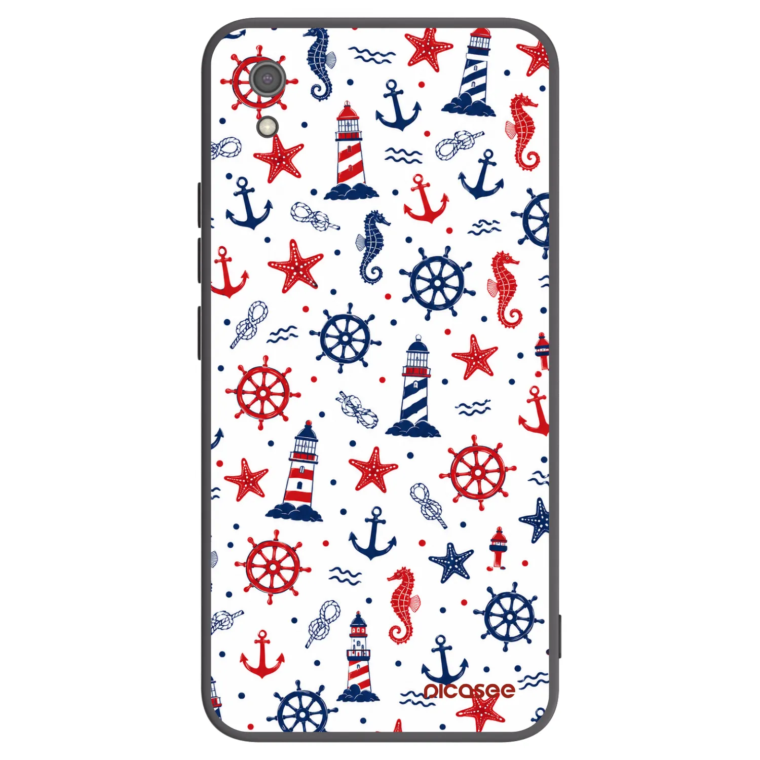 Picasee silikónový čierny obal pre Xiaomi Redmi 7A - Sailor Vibes