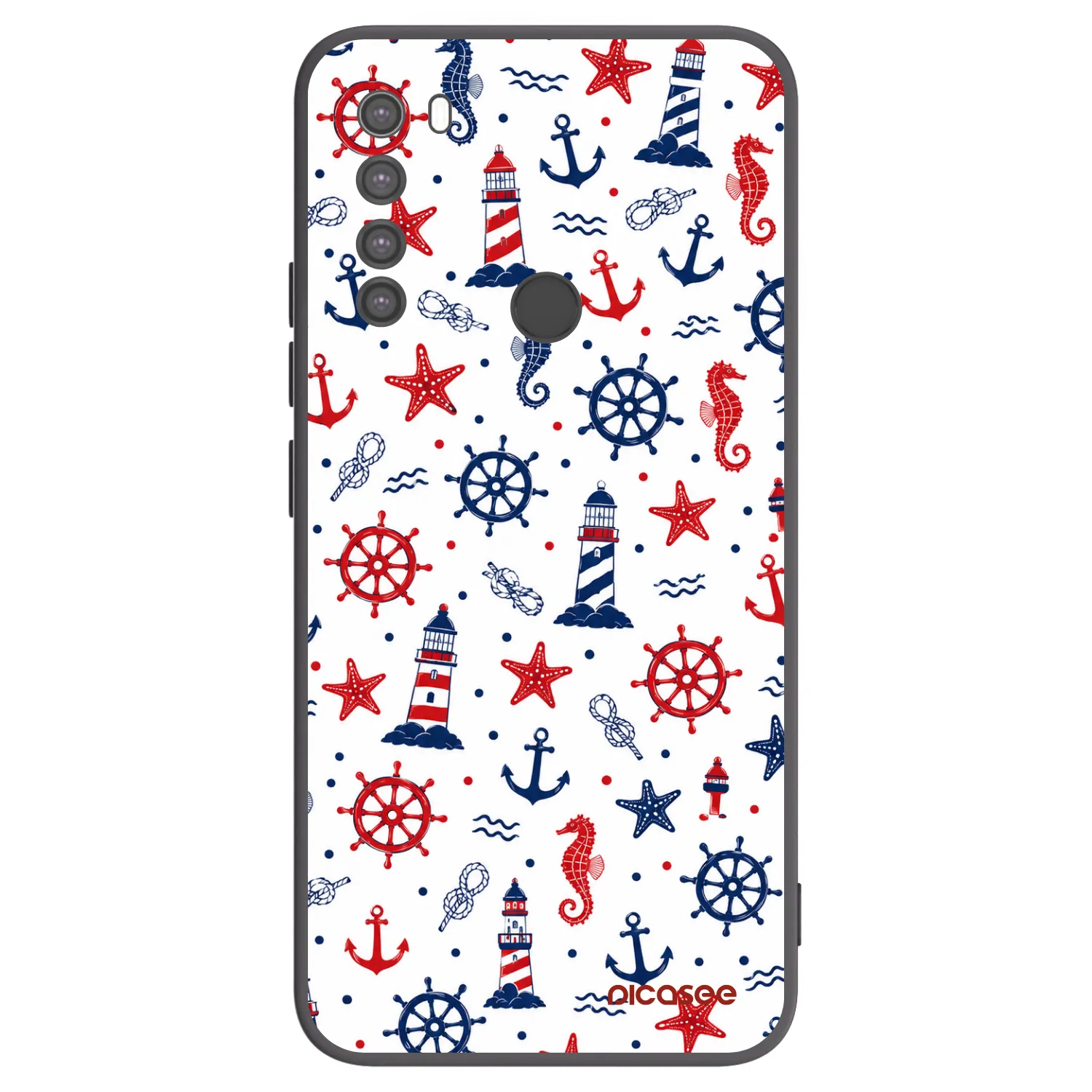 Picasee silikónový čierny obal pre Xiaomi Redmi Note 8 - Sailor Vibes