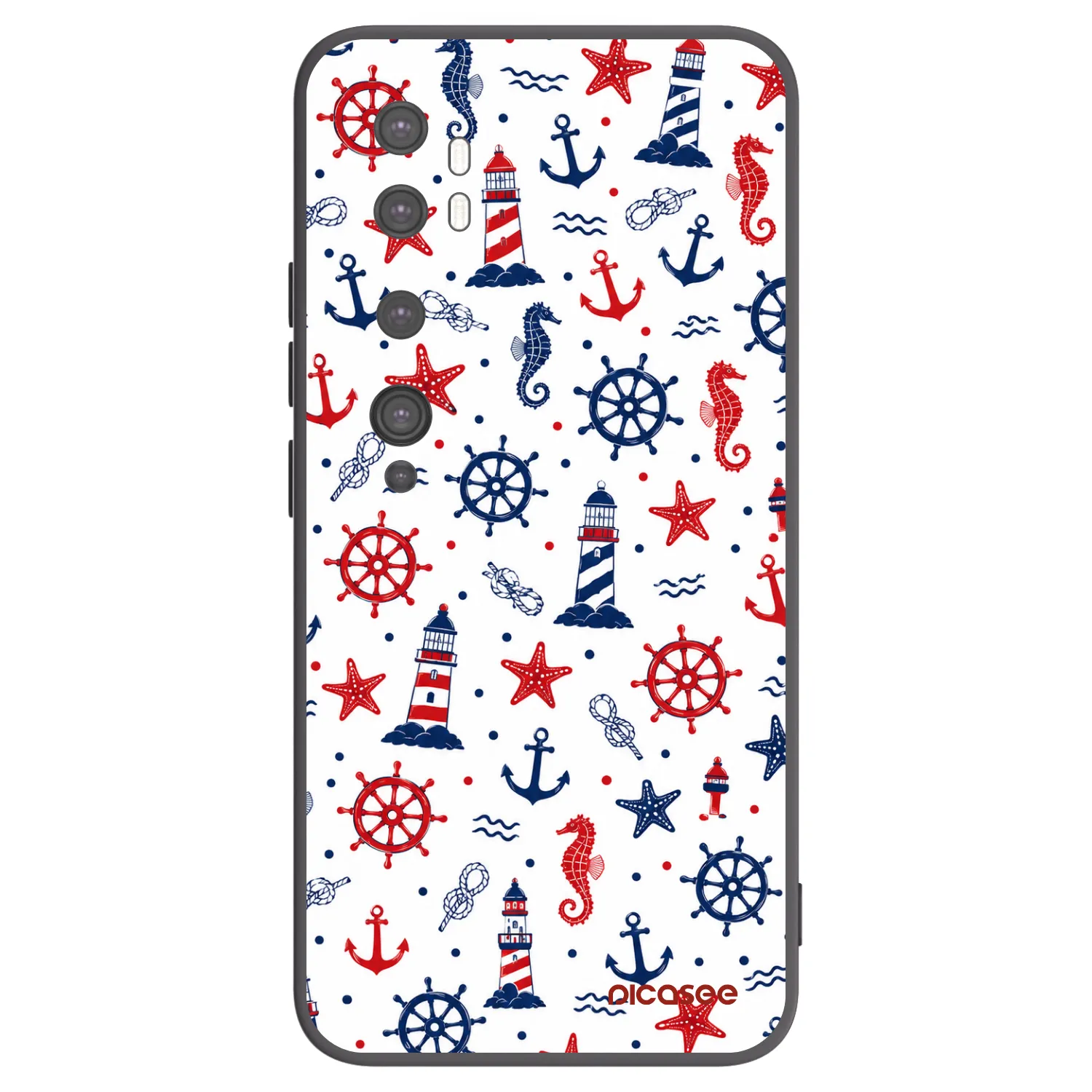 Picasee silikónový čierny obal pre Xiaomi Mi Note 10 (Pro) - Sailor Vibes
