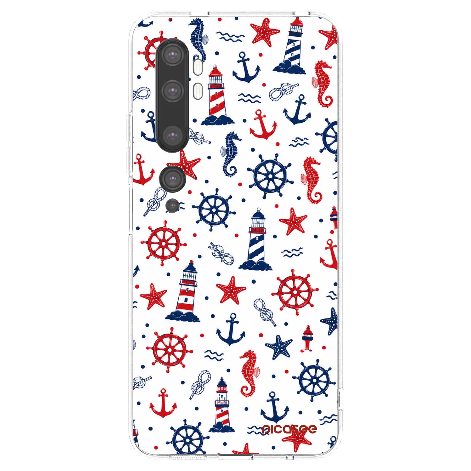 Picasee silikónový prehľadný obal pre Xiaomi Mi Note 10 (Pro) - Sailor Vibes