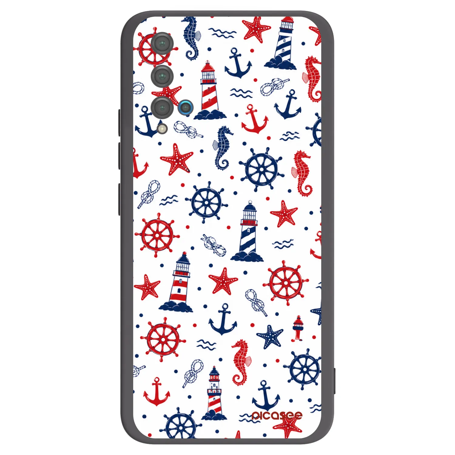 Picasee silikónový čierny obal pre Huawei Nova 5T - Sailor Vibes