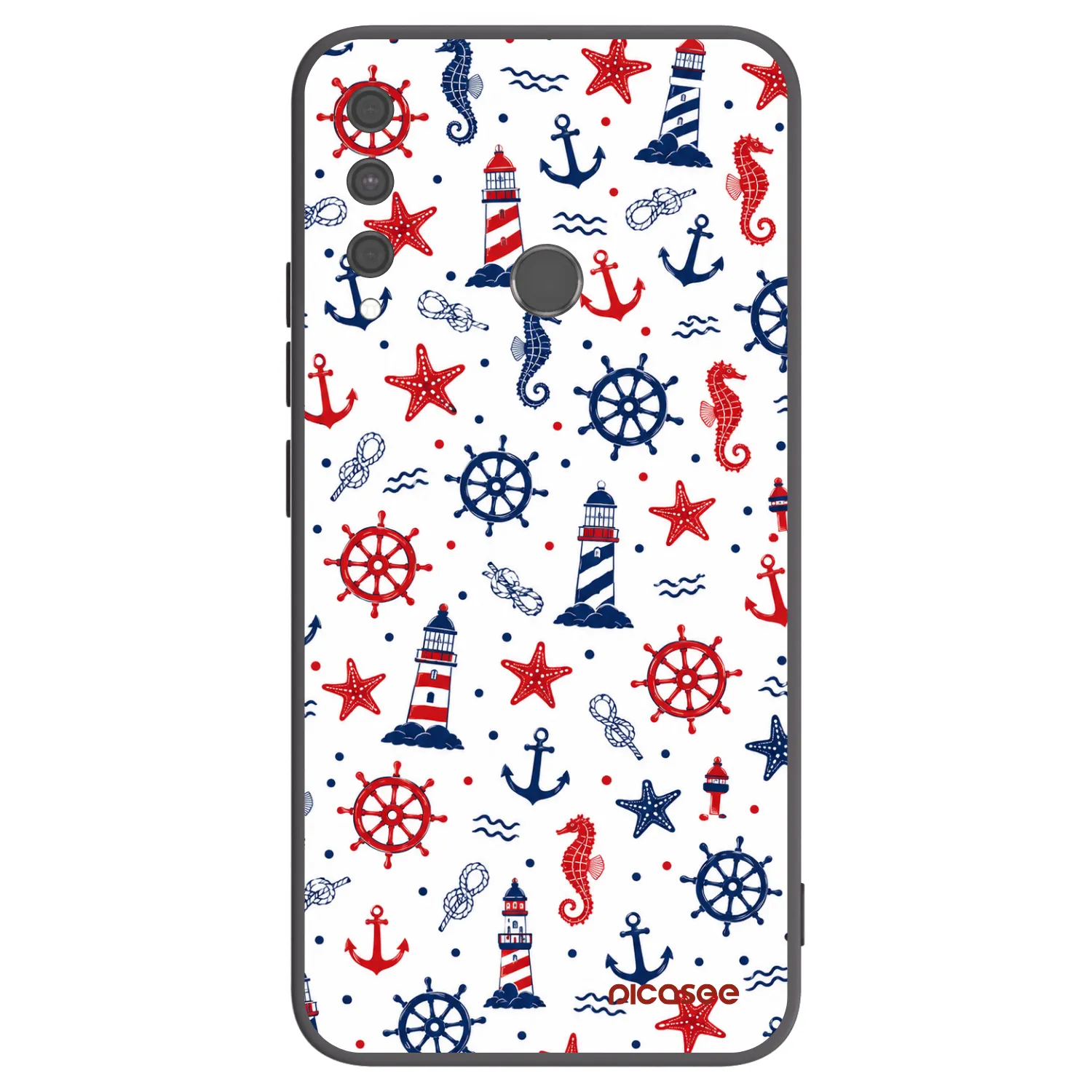 Picasee silikónový čierny obal pre Huawei P40 Lite E - Sailor Vibes