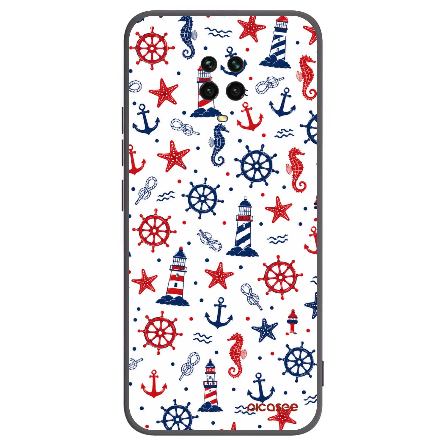 Picasee silikónový čierny obal pre Xiaomi Redmi Note 9 Pro - Sailor Vibes