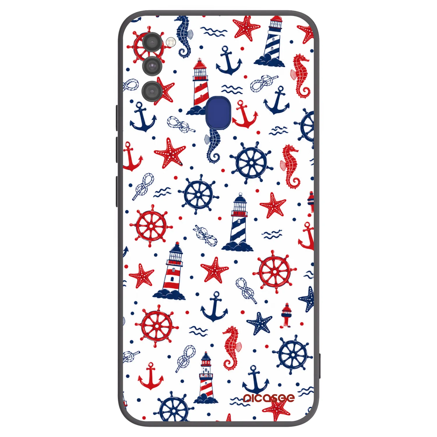 Picasee silikónový čierny obal pre Samsung Galaxy M21 M215F - Sailor Vibes