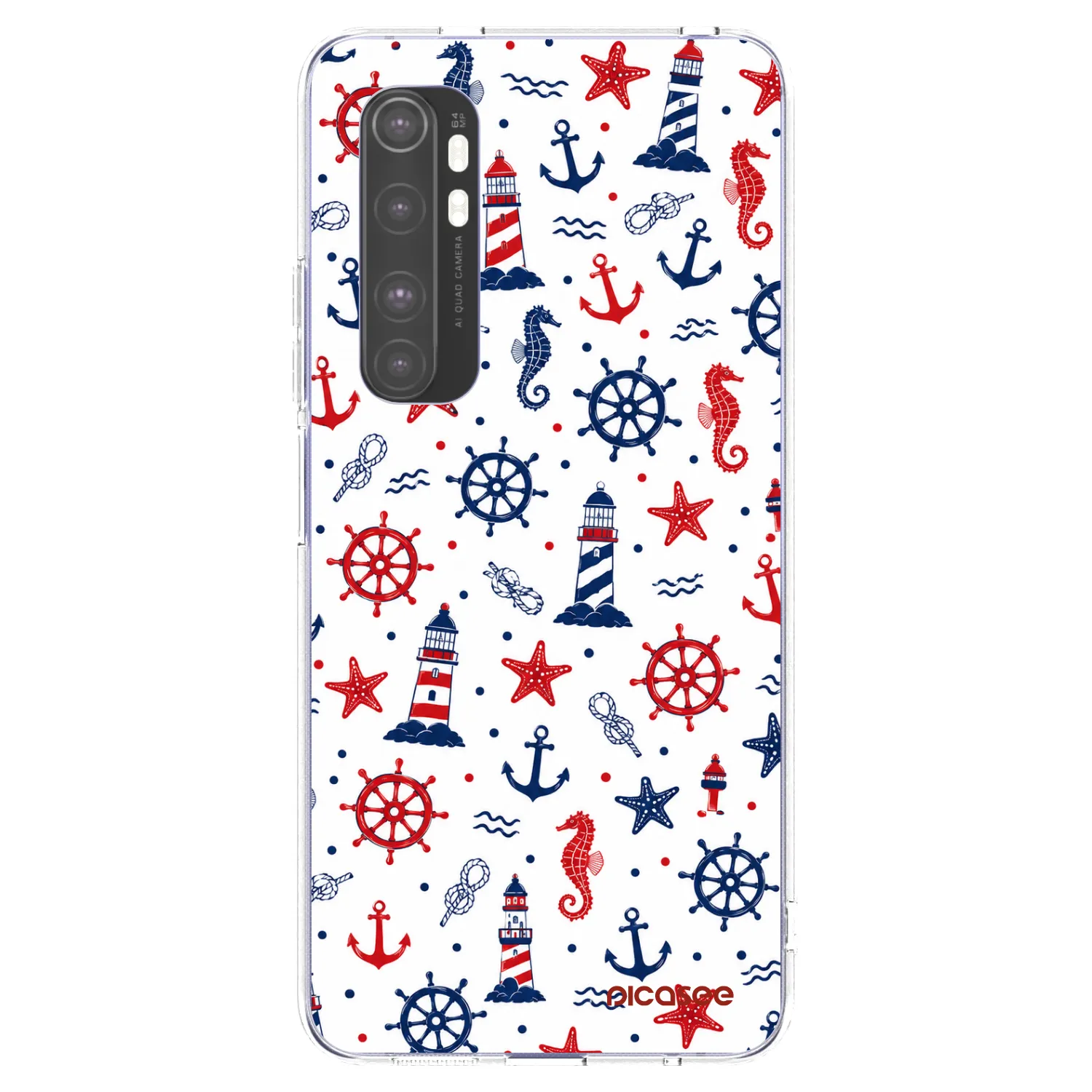 Picasee silikónový prehľadný obal pre Xiaomi Mi Note 10 Lite - Sailor Vibes