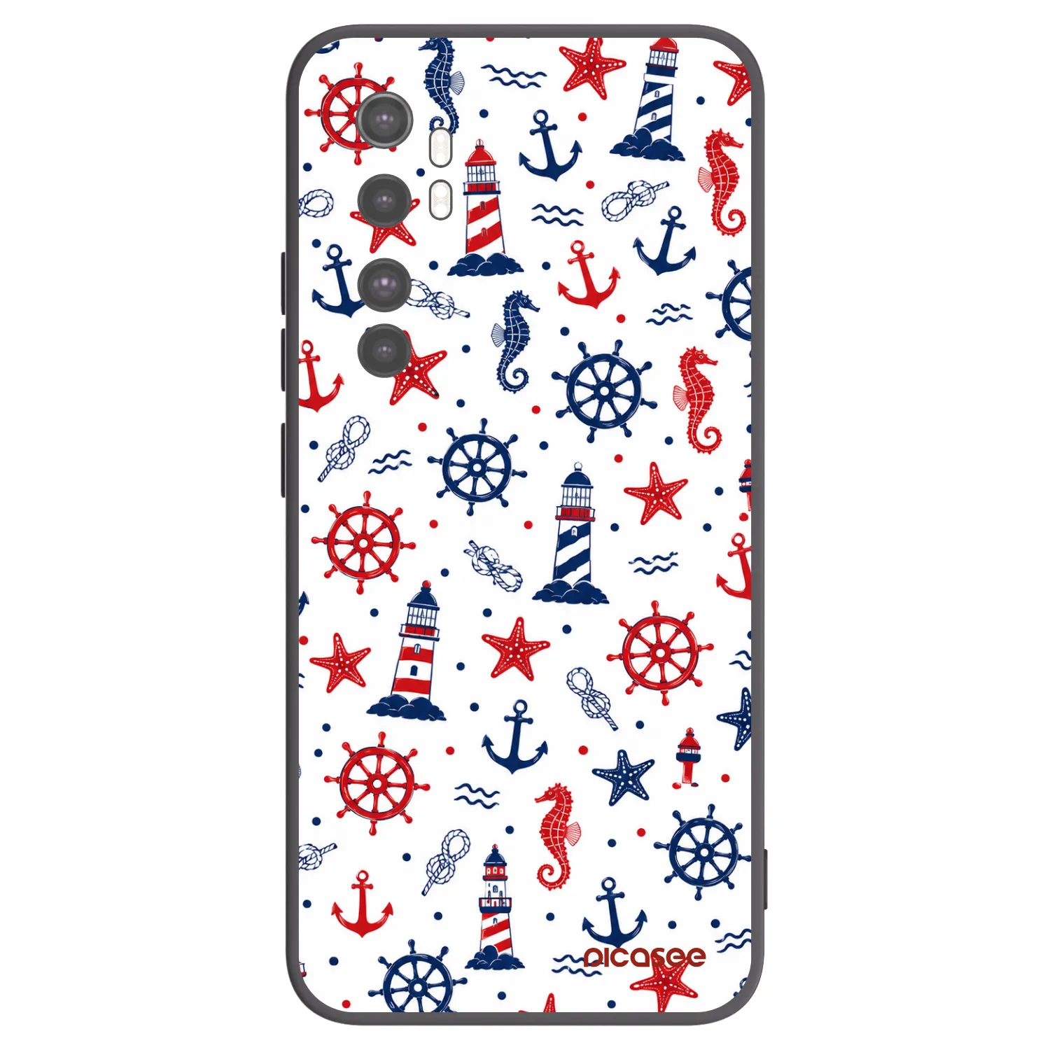 Picasee silikónový čierny obal pre Xiaomi Mi Note 10 Lite - Sailor Vibes