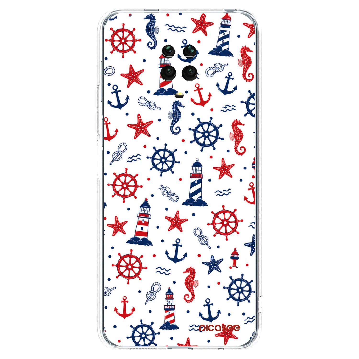Picasee silikónový prehľadný obal pre Xiaomi Redmi Note 9S - Sailor Vibes