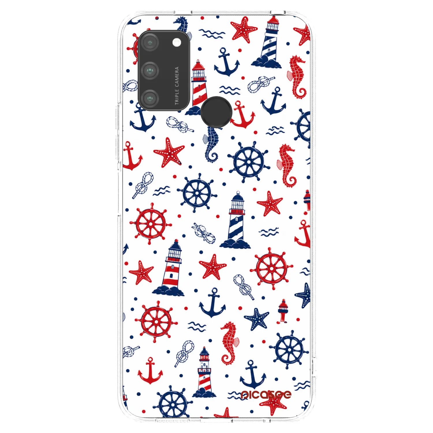 Picasee silikónový prehľadný obal pre Honor 9A - Sailor Vibes